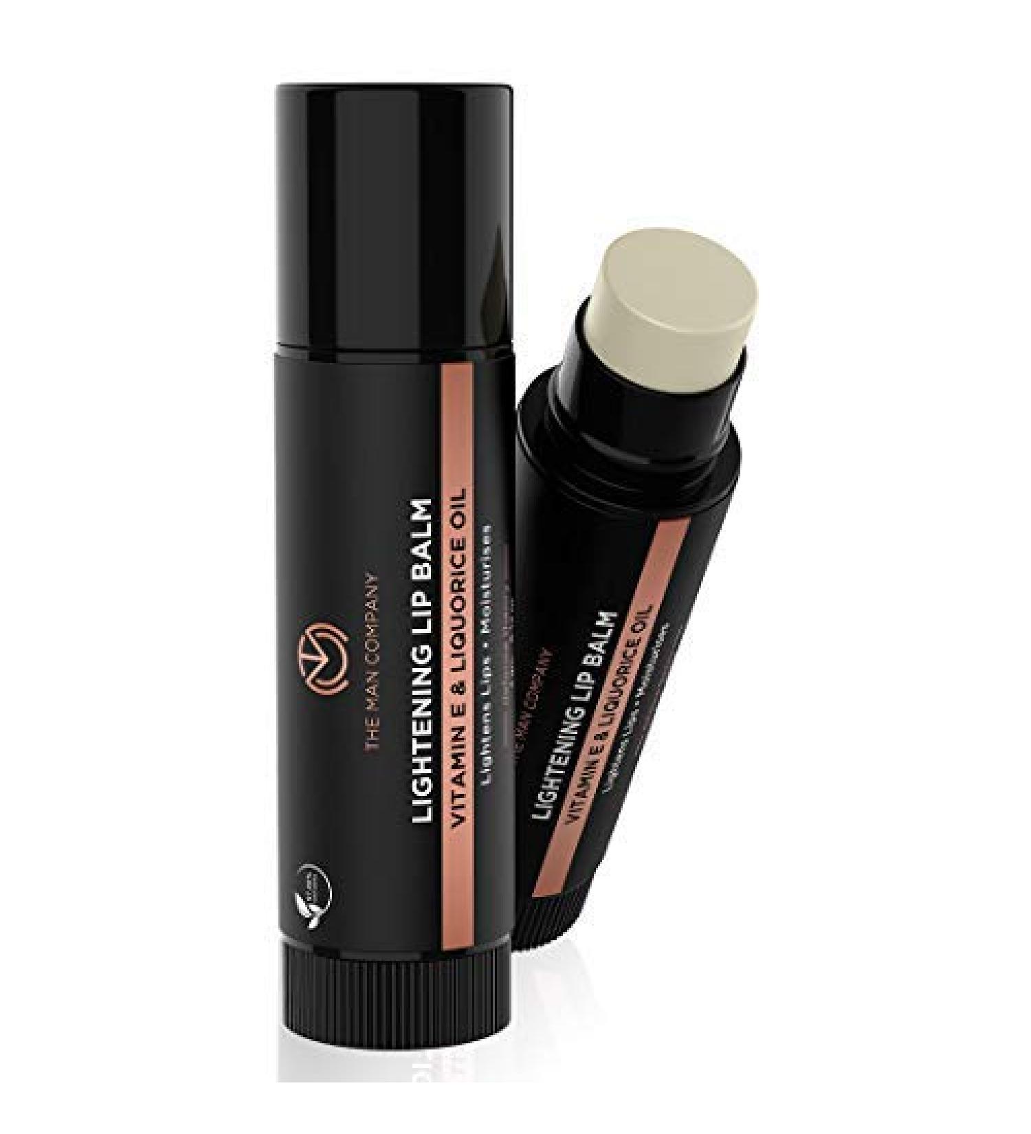 The Man Company Vitamin E Lip Balm for Men - Lightens & Nourishes Dark Lips (0.14 oz) - Buy Online on GoSupps.com