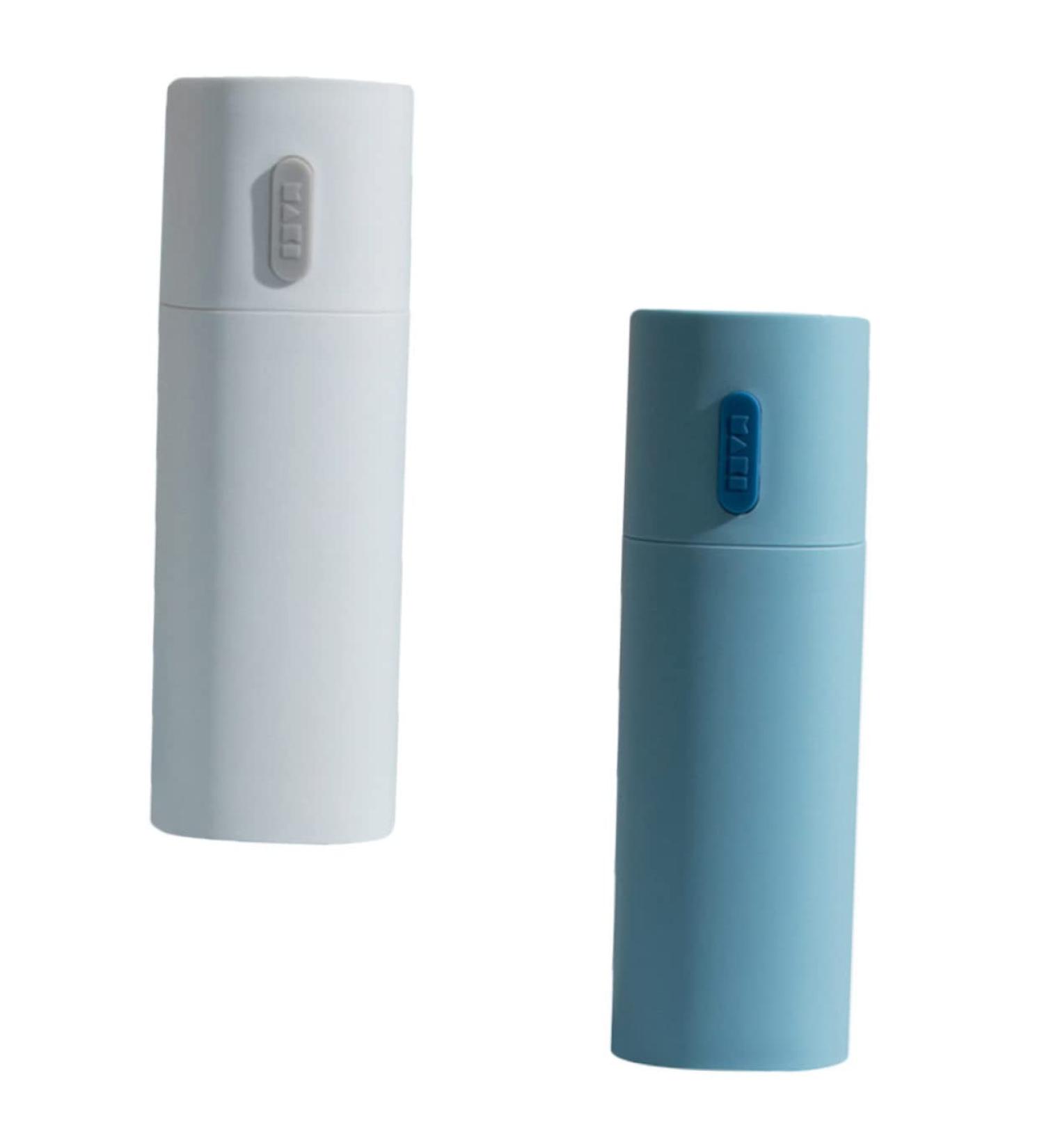 VOSAREA 4-Pcs Toothbrush Storage Cup Set - Travel Toothpaste Holder & Outdoor Toothbrush Case (Blue & White) | Perfect for International Shipping - Buy Online on GoSupps.com