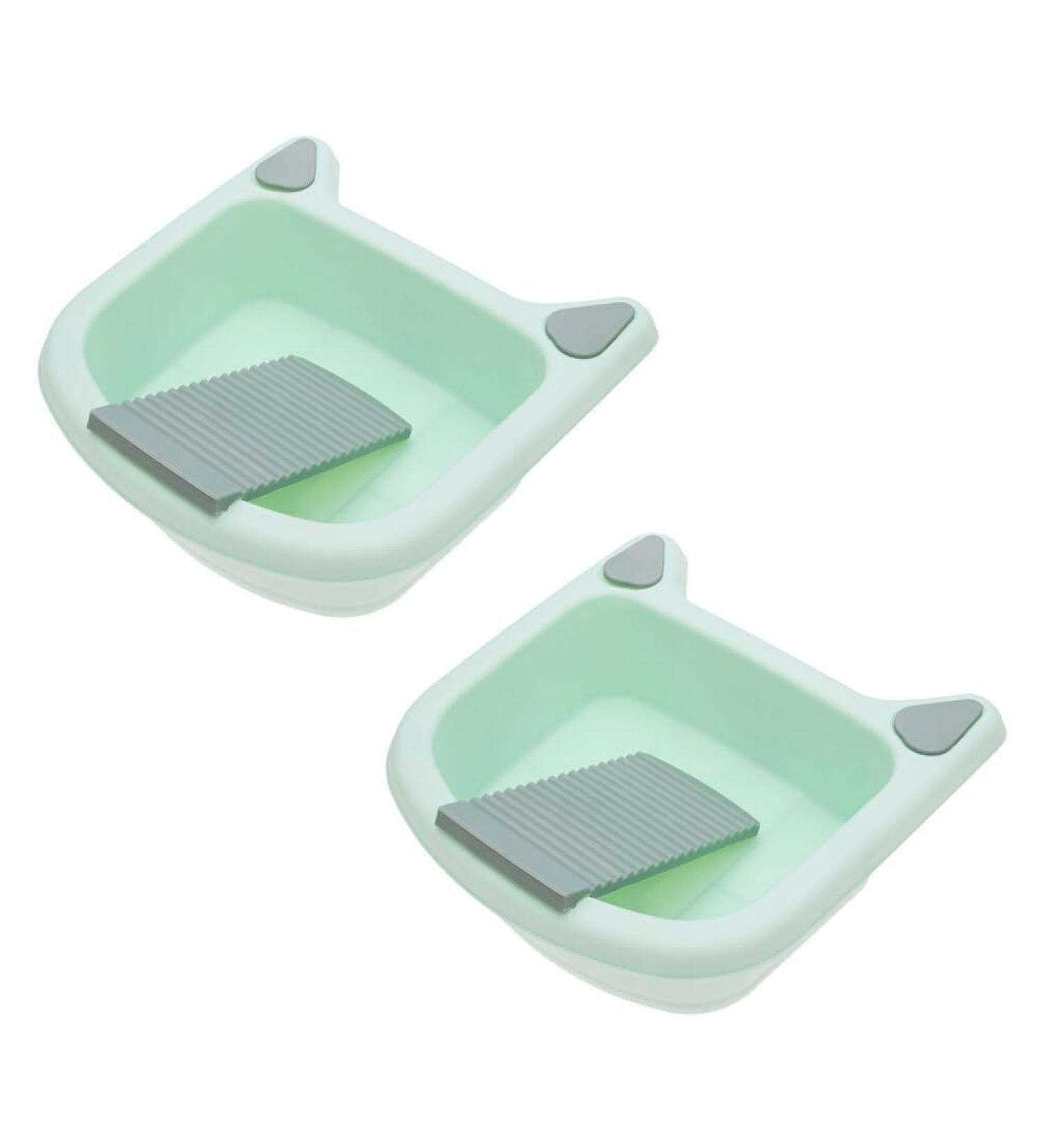 SEWOART 2pcs Baby Washboard Washing Multipurpose Hand with Clothes Wash Newborn Supplies Infant Household