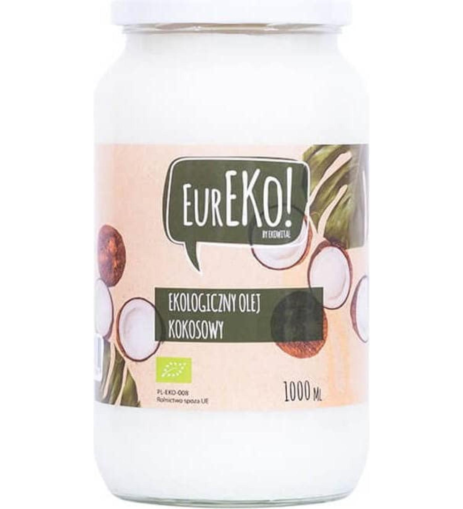 Organic Coconut Oil 1000 ml Eureko