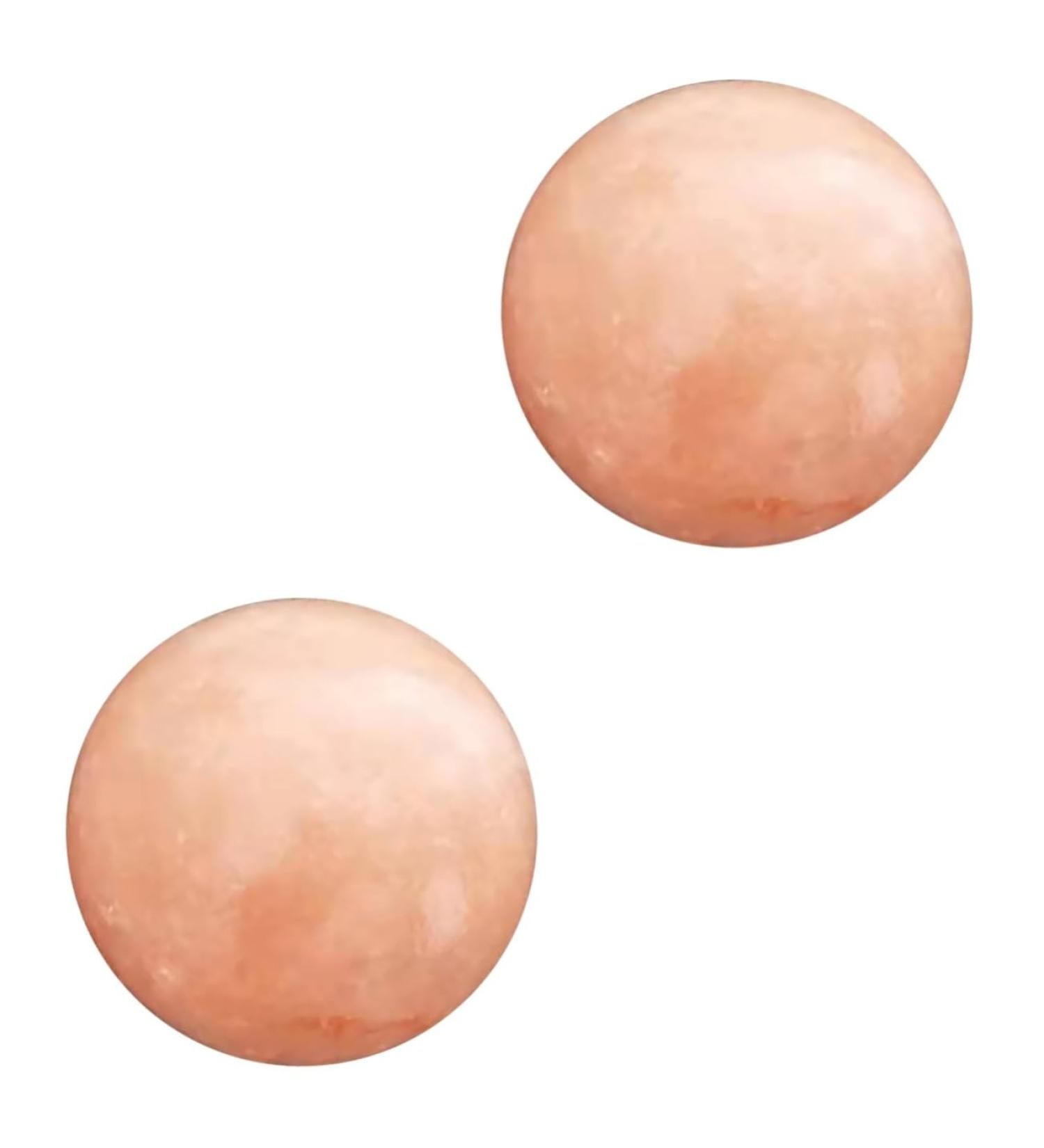 FRCOLOR Himalayan Salt Massage Balls - 2 Pcs Natural Crystal Soap Stone for Wellness & Relaxation - Buy Online on GoSupps.com