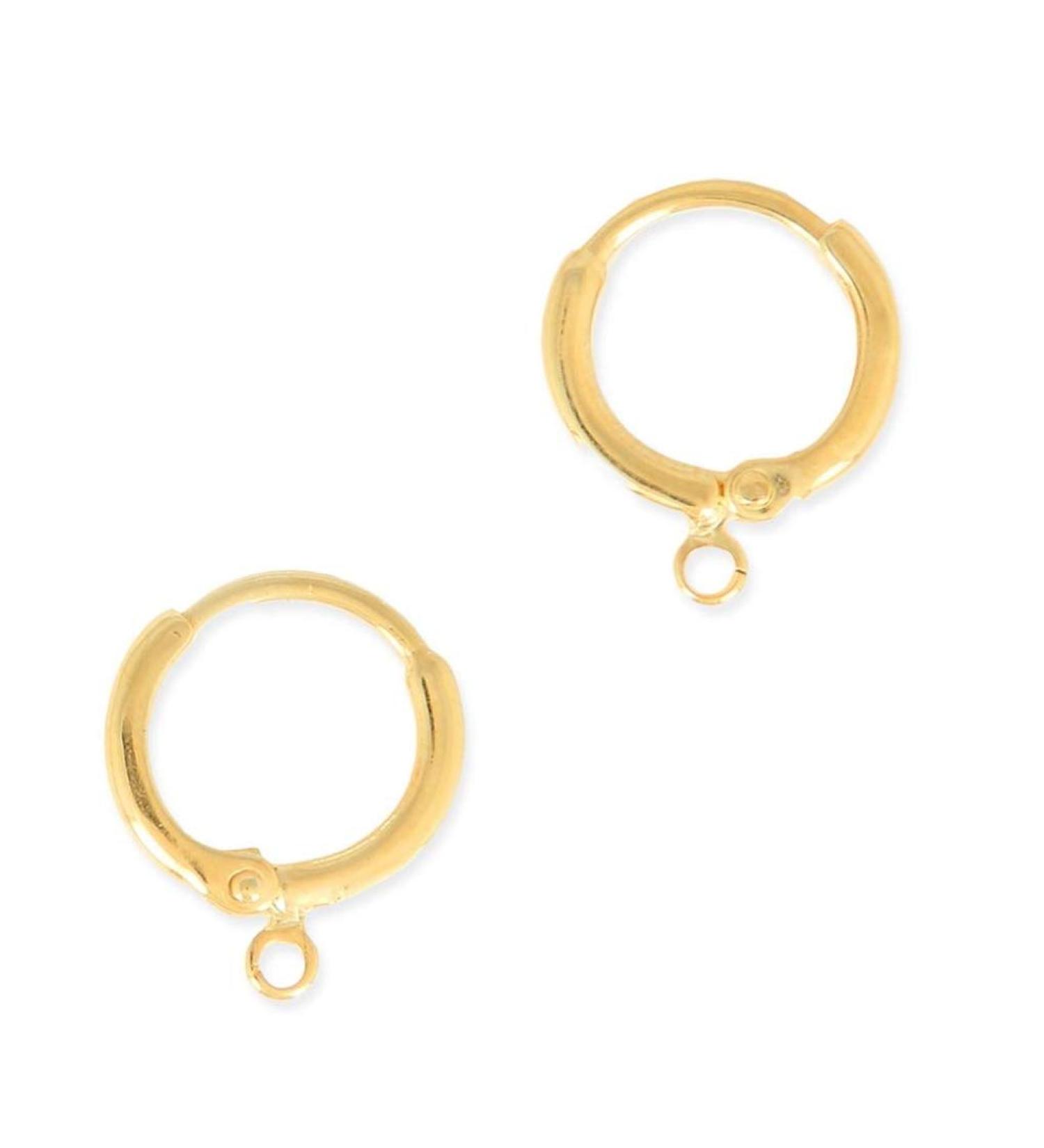 50pcs Adabele Gold Plated Brass Leverback Earring Hooks - Hypoallergenic & Tarnish Resistant - Buy Online on GoSupps.com