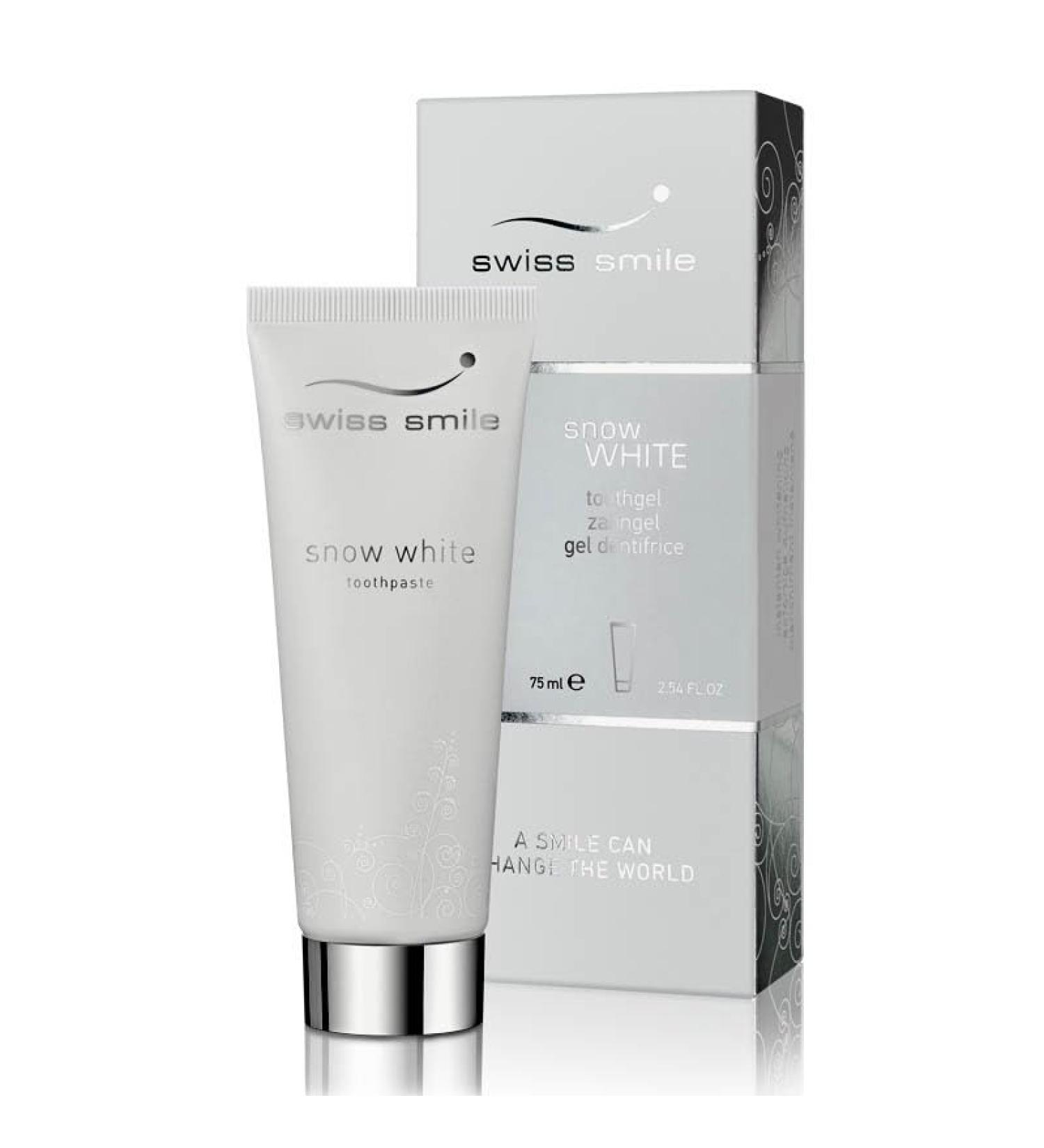 Swiss Smile Snow White Toothpaste - Whitening & Fresh Breath | International Shipping Available - Buy Online on GoSupps.com