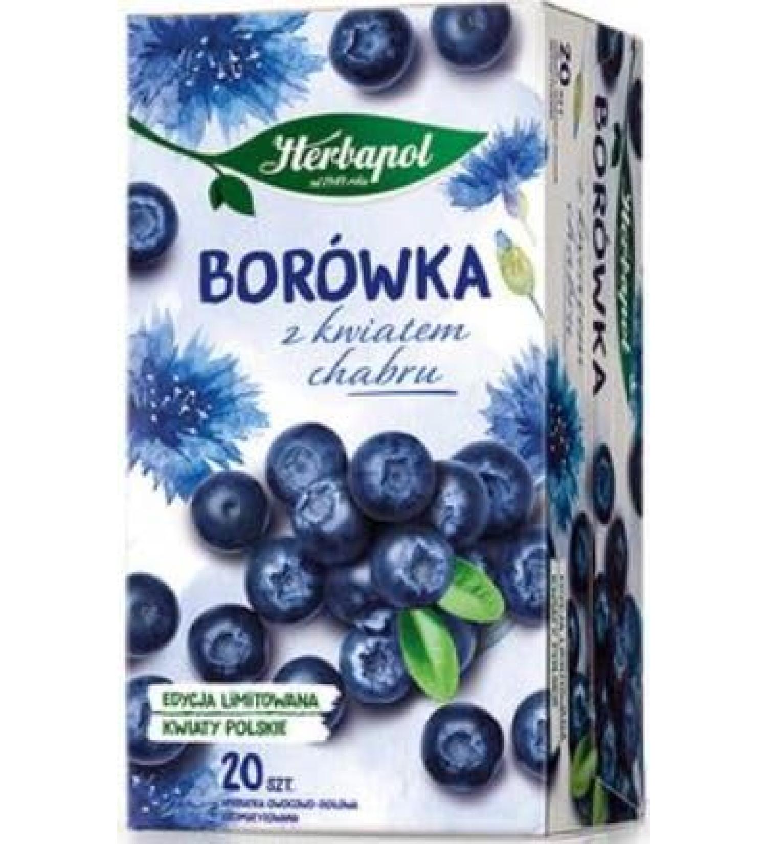 Blueberry With Cornflower Blossom Tea Natural Pure And Refreshing Herbal Fruit Infusion Herbapol