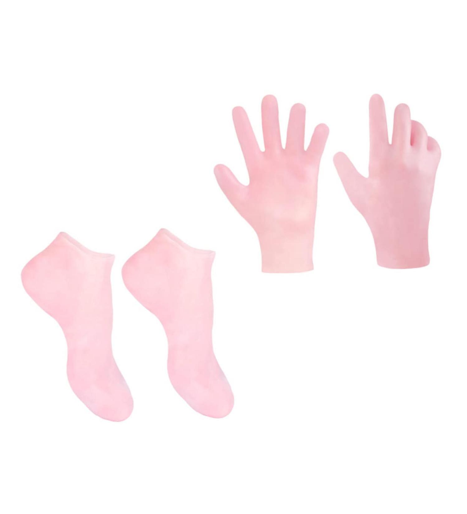 SOESFOUFU 1 Set Hydrating Sock Gloves Cracked Heel Treatment Sock Gel Spa Gloves Gel Boat Socks Moisturizing Foot Socks Moisturizing Spa Gloves Cracked Gloves Sokcs Protector Repair - Buy Online on GoSupps.com