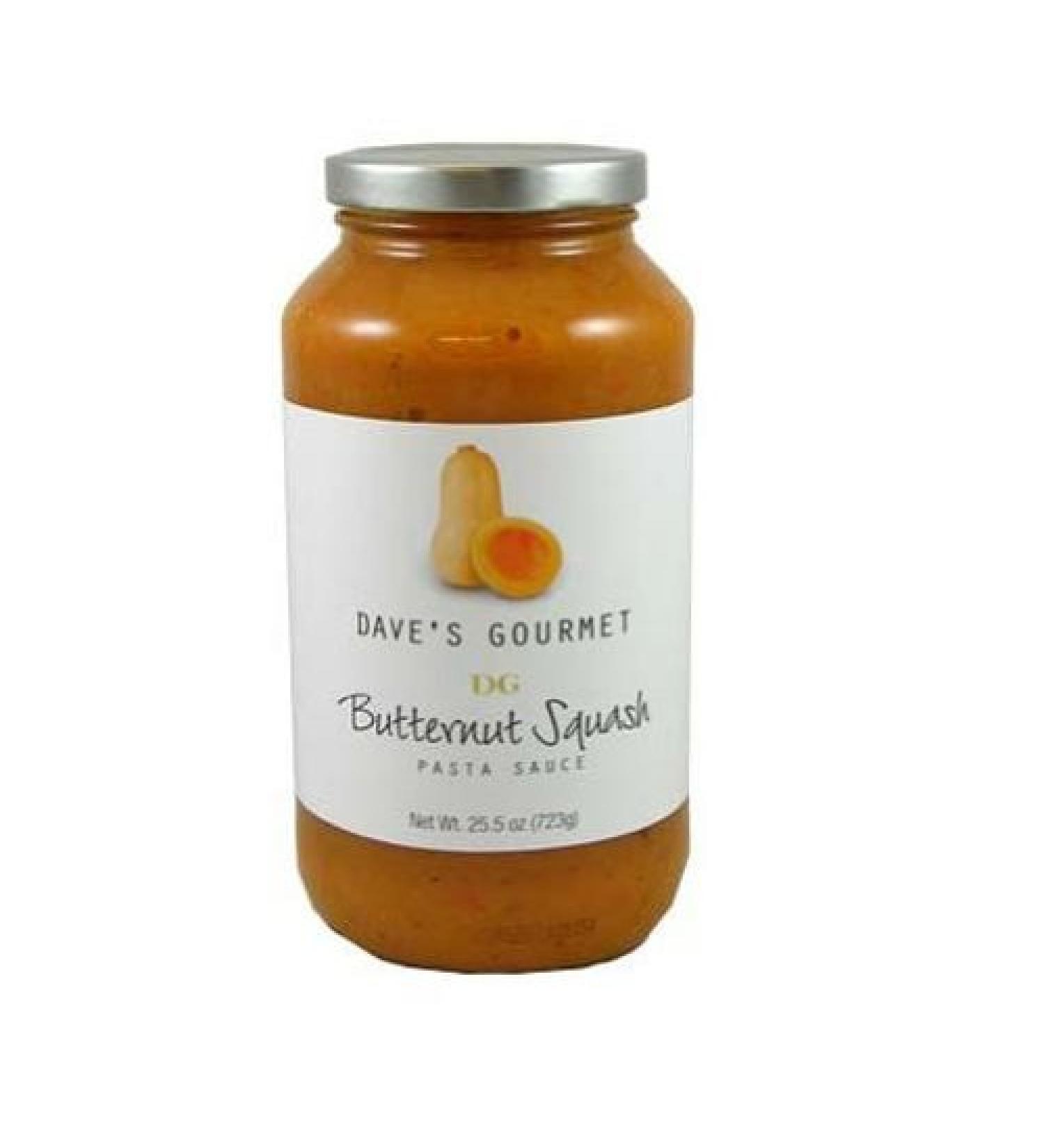 Dave's Gourmet Butternut Squash Pasta Sauce, 25.5-Ounce Bottles (Pack of 3)