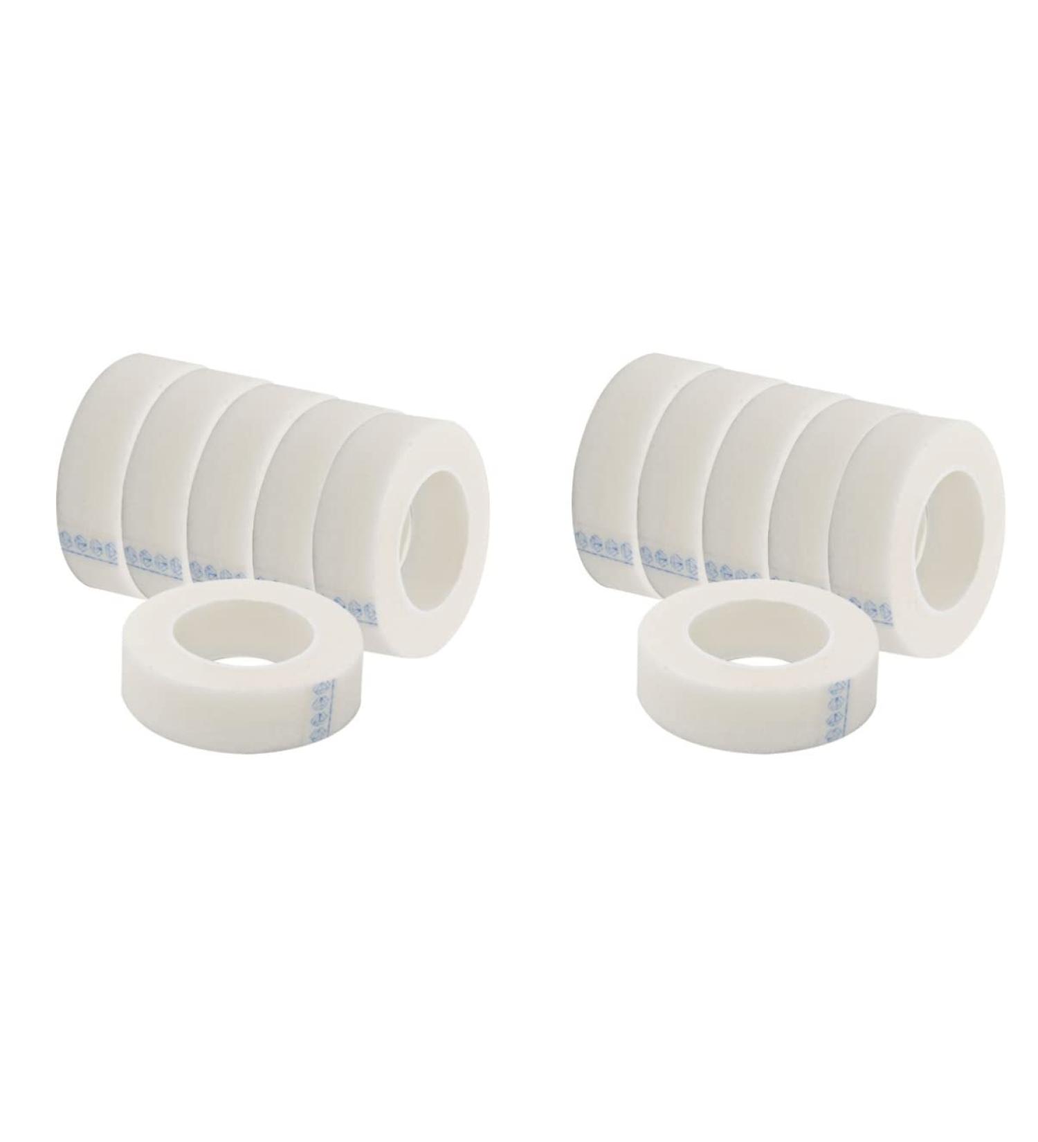 FRCOLOR 12 Rolls Lash Extension Tape Eyelash Tape and Eye Pads Fabric Lash Tape Eyelash Tape for Extensions False Eyelash Tape Tape Colored Duct Tape Sensitive White Tape Holder - Buy Online on GoSupps.com