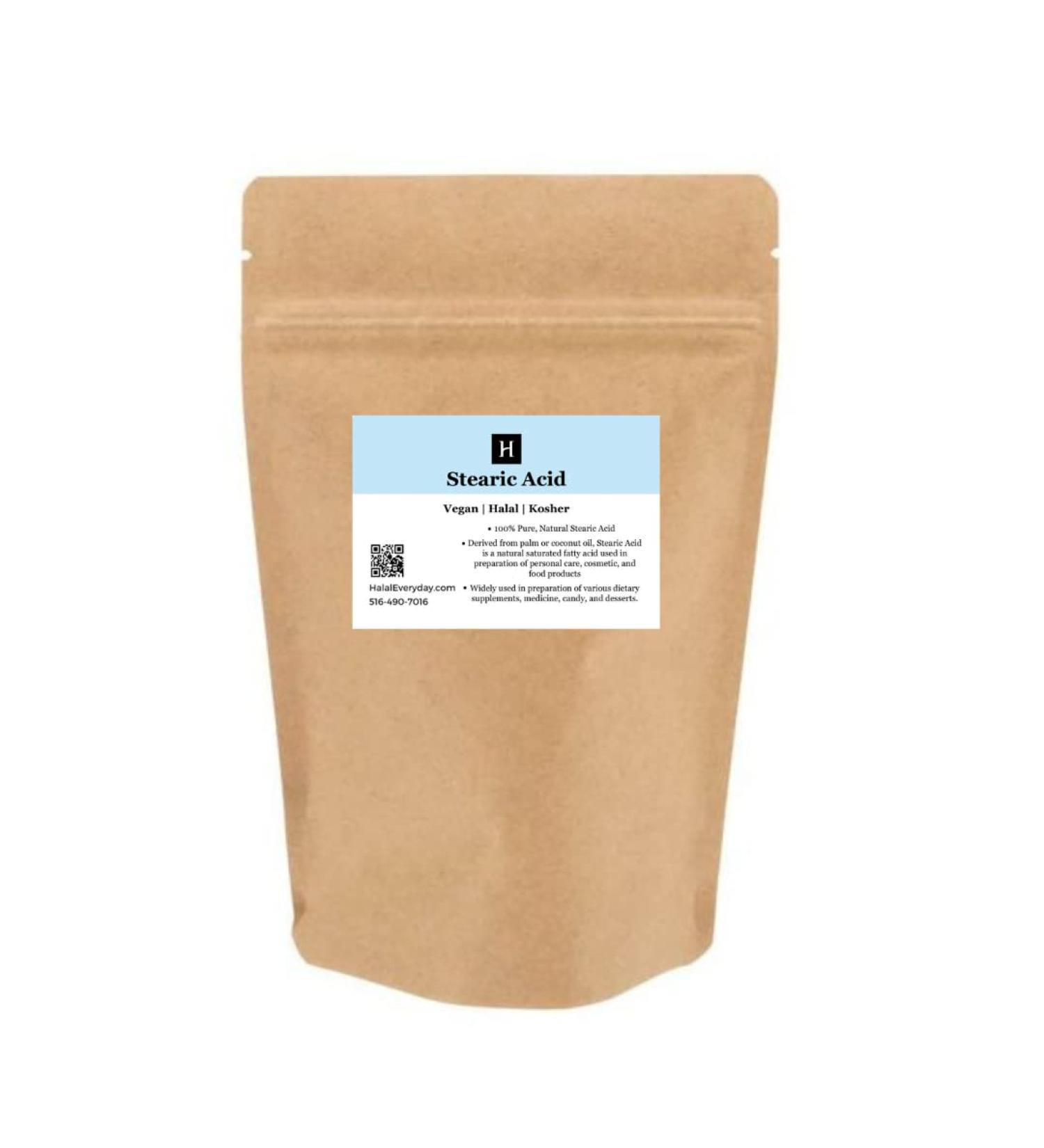 Stearic Acid 16 Oz - Triple-Pressed Food & Cosmetic Grade - Halal Certified - All Natural (1lb) - Buy Online on GoSupps.com