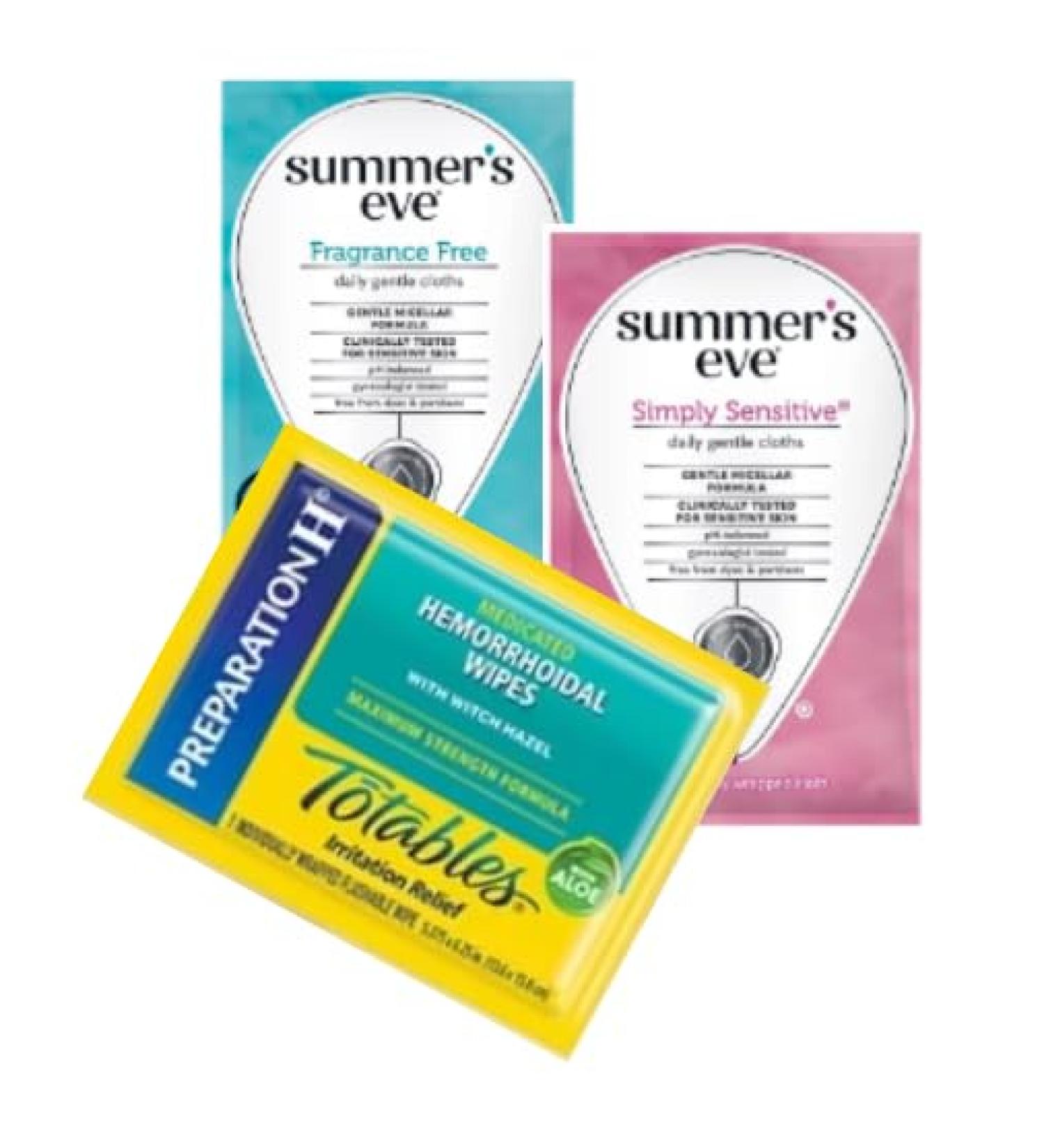 Shop Women's Intimate Cleaning Wipes | Feminine Wash Wipes & King Combo QR Code - 9 Pack (Totables & Summer's) | International Shipping Available - Buy Online on GoSupps.com