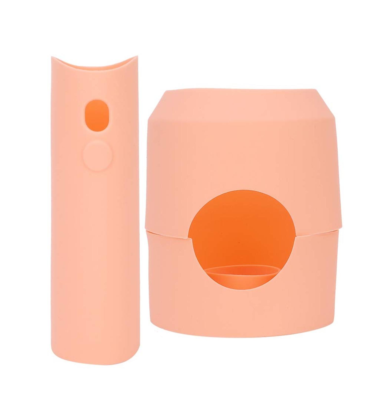 Silicone Hair Dryer Protective Cover EasyToIdentify Hole Sites Anti Scratch Shockproof Dust Droof Travel Protective Case Cover with Special Nozzle Rotation Design for Travel Orange - Buy Online on GoSupps.com