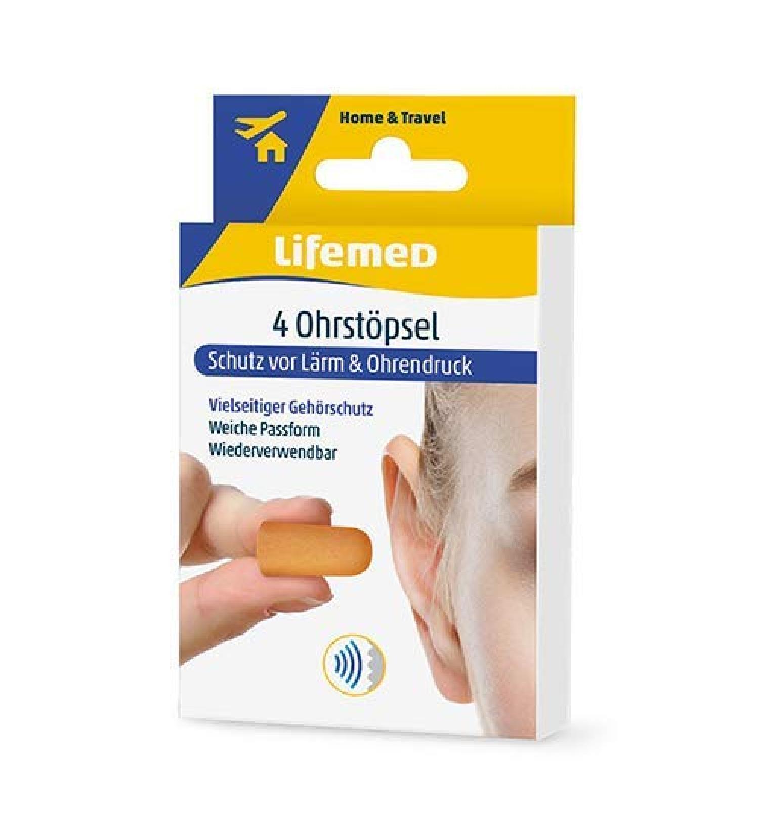 Lifemed Earplugs - 24 Orange Pieces (6 x 4) | International Shipping Available - Buy Online on GoSupps.com