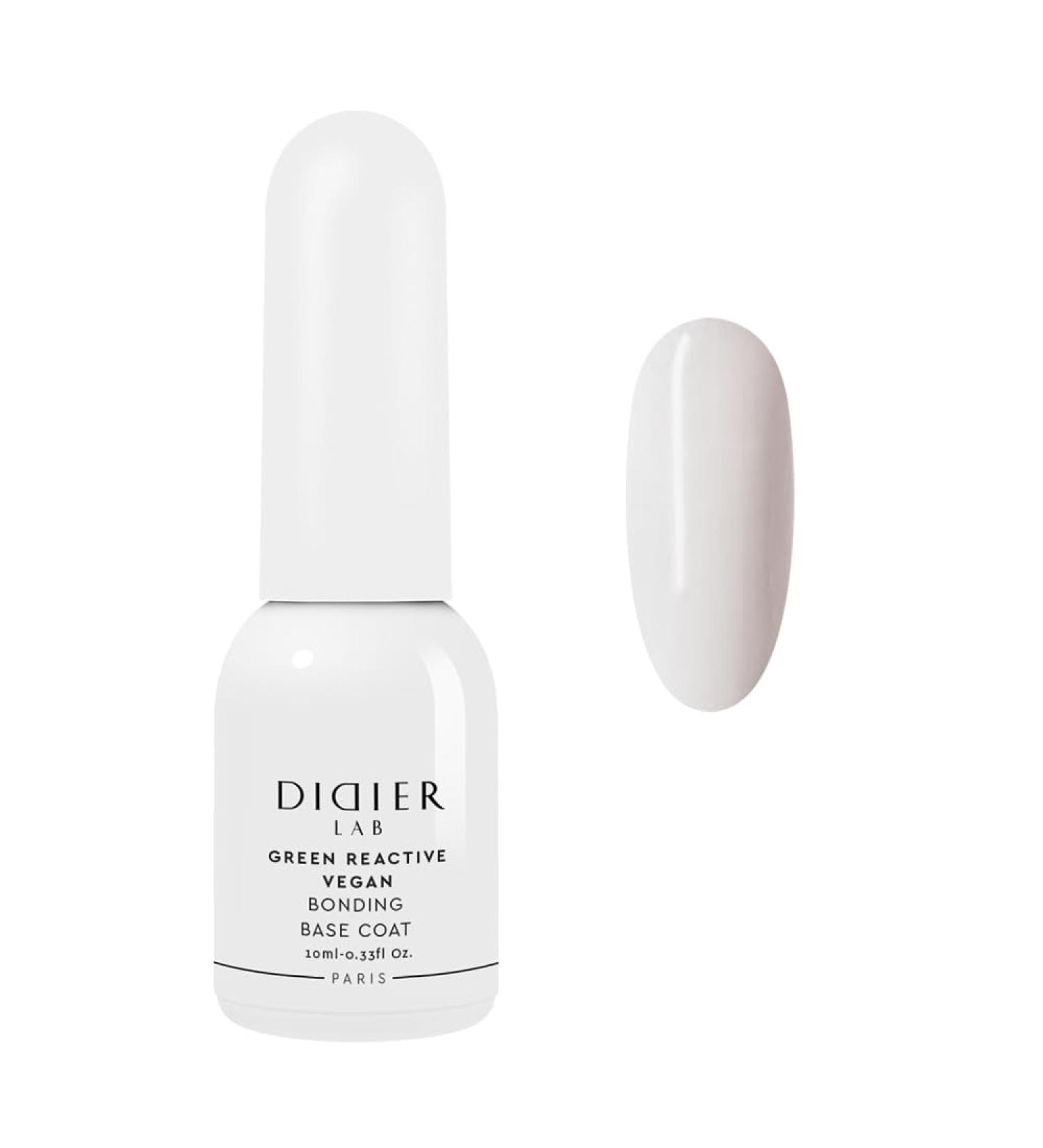 Green reactive vegan bonding base coat "Didier Lab" 10ml Vegan Base Coat