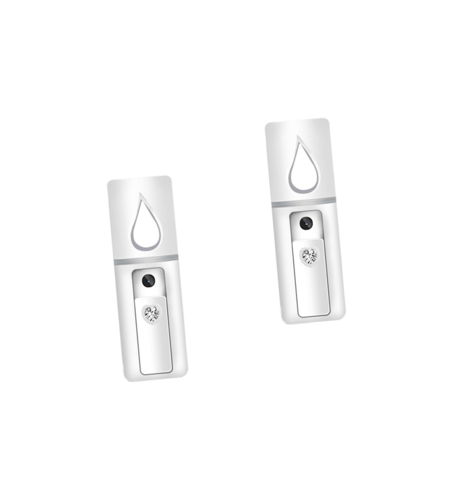 Beatifufu 2pcs Face Sprayer Cool Face Mist Steamer Mini Face Humidifier Handheld Facial Sprayer White - Buy Online on GoSupps.com