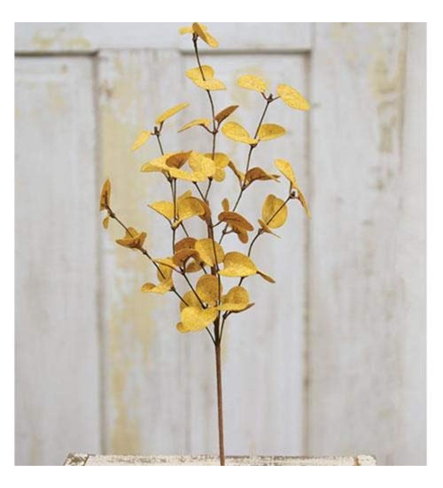 Penny Leaf Pick Mustard 18"