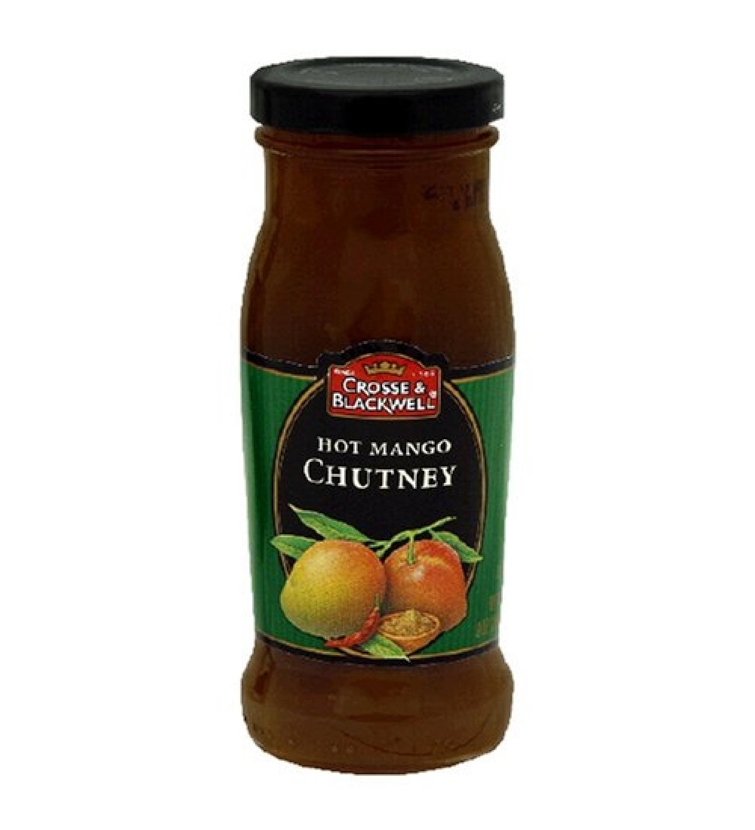 Crosse & Blackwell Hot Mango Chutney, 9-Ounce Jars (Pack of 6)