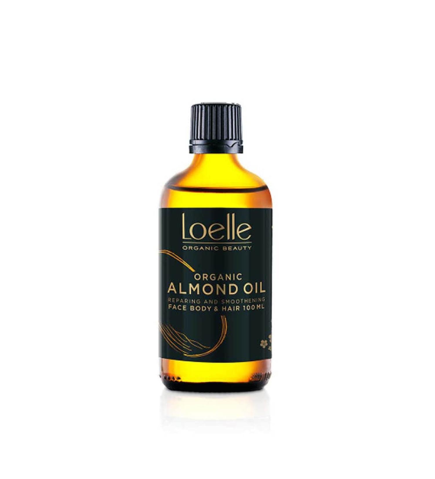 Loelle - Pure Cold Pressed Sweet Almond Oil - Natural Anti-Stretch Mark Remedy to Use in Pregnancy - Moisturising Body Oil - Nourishing Face and Hair Oils (100ml) - Buy Online on GoSupps.com