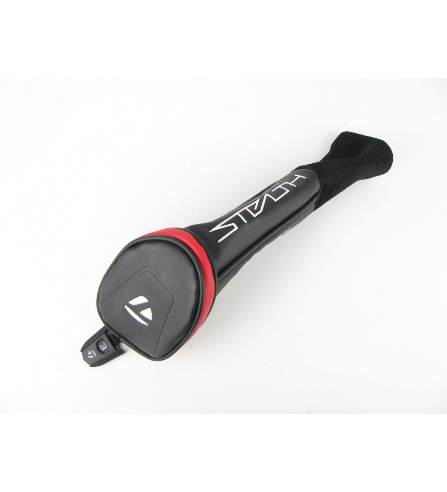 TaylorMade Stealth Black/Red Hybrid/Rescue Headcover - New Golf Club Cover - Buy Online on GoSupps.com