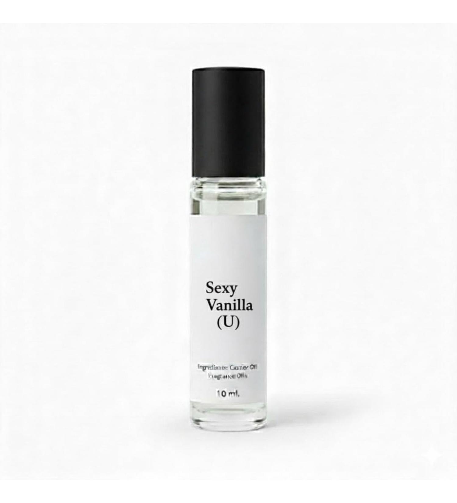 Jersey Oils Sexy Vanilla (U) Exclusive Body Oil 10ml Natural Appeal Long-Lasting Fragrance with Bitter Almond Floral Notes Tonka Bean Sandalwood