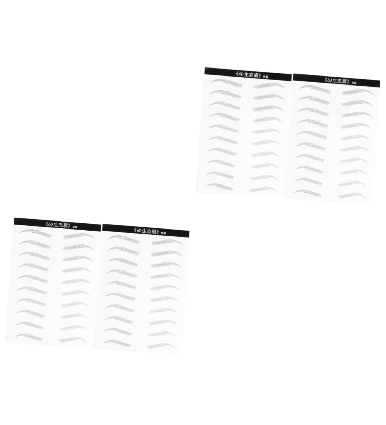 Balacoo 4 Sheets Pairs Makeup Tools Realistic Eyebrow Transfer Eyebrow Stickers Eyebrow Trimming 4d The Lazy - Buy Online on GoSupps.com