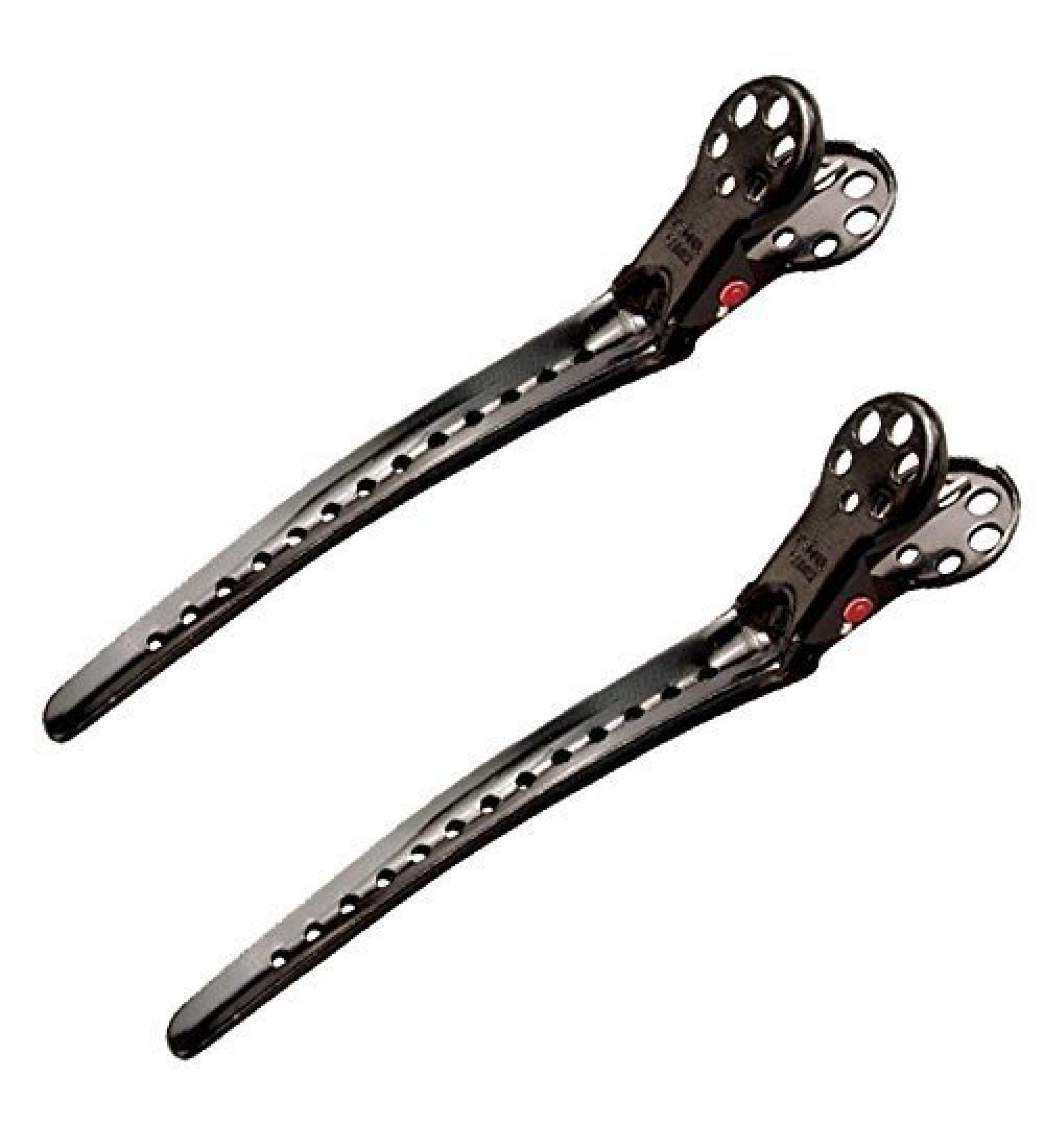 YS Park Hair Sectioning L-Clips for Hair Salons & Stylists In Black