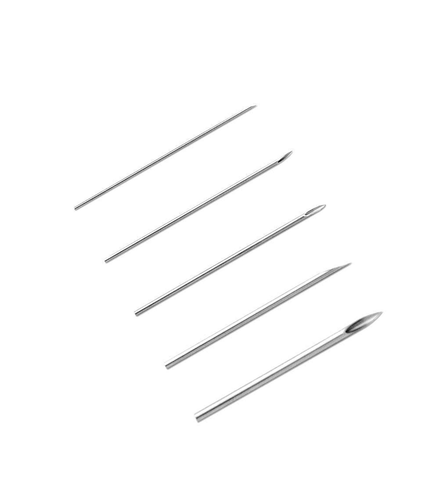 Gospire 100Pcs Mix Body Piercing Needles | Sterilized Surgical Steel Assortment 12g-20g - Buy Online on GoSupps.com
