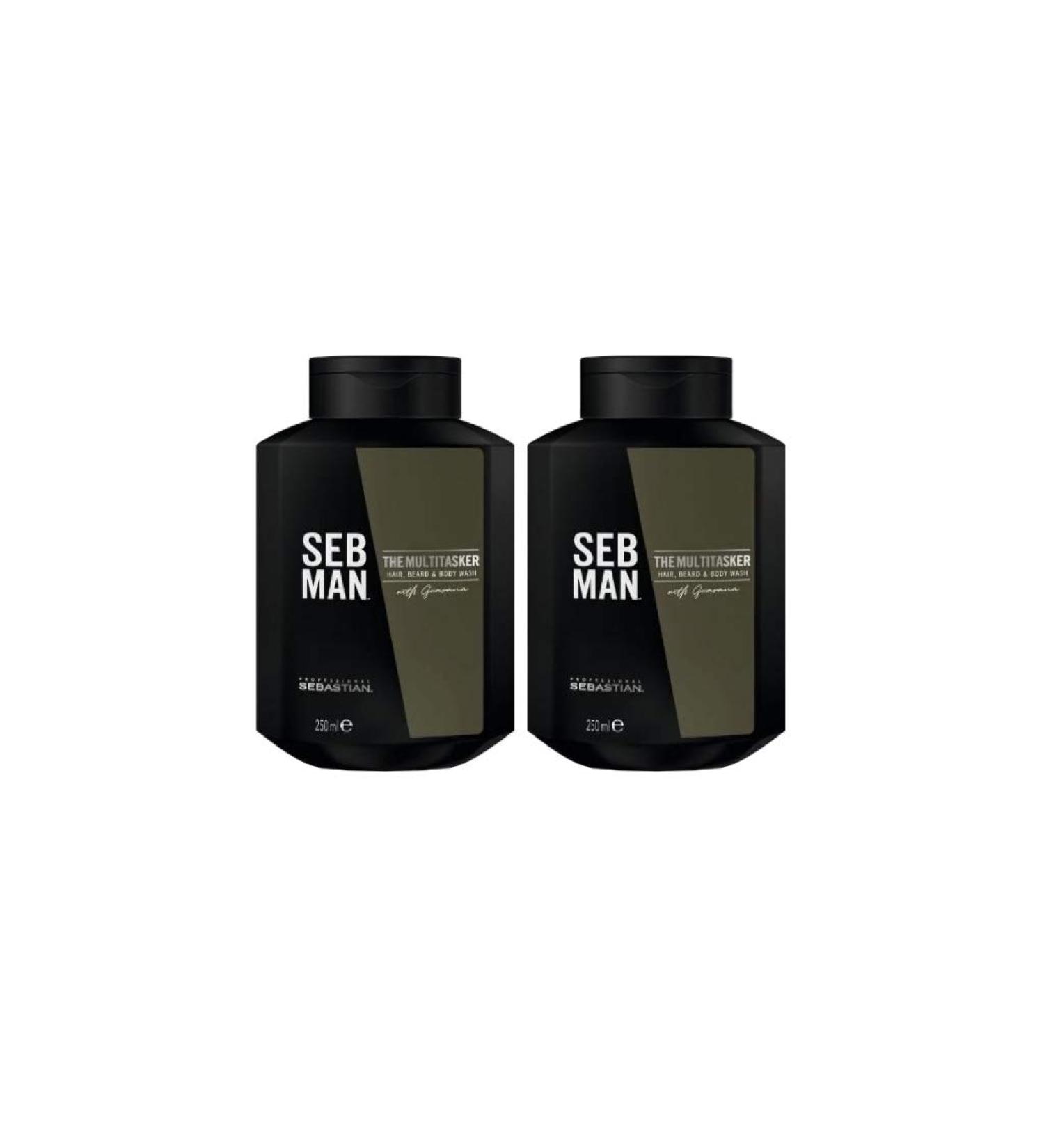 Seb Man Multi-Tasker 3-in-1 Hair Wash for Beard & Body - 500 ml | International Shipping Available - Buy Online on GoSupps.com