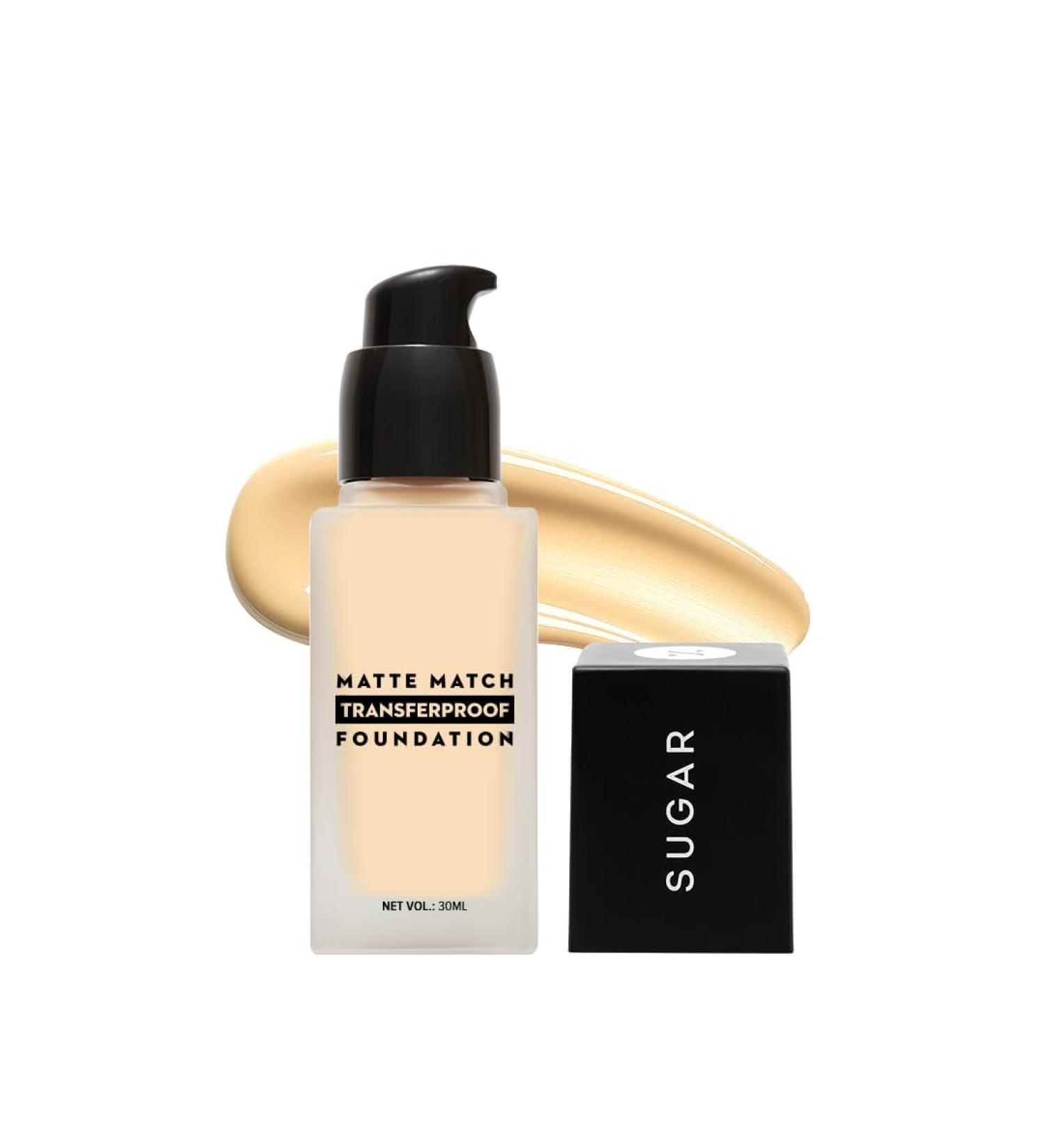 The-SU'GAR Cosmetics Matte Match Transferproof Foundation 24 Hr Wear Waterproof All Skin Types 30 ml - Buy Online on GoSupps.com