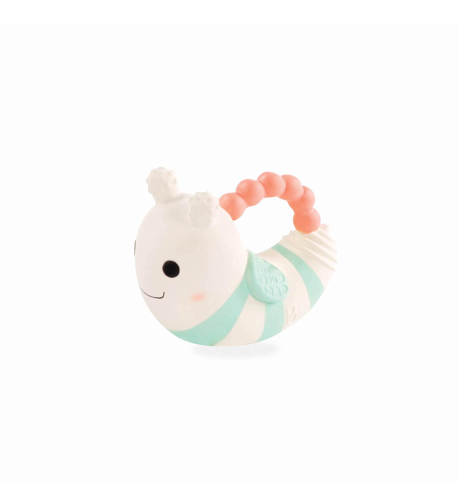 B. toys Soft Silicone Teething Ring - Bee Baby Toy | Squeaky PVC-Free | Safe for 0 Months+ - Buy Online on GoSupps.com