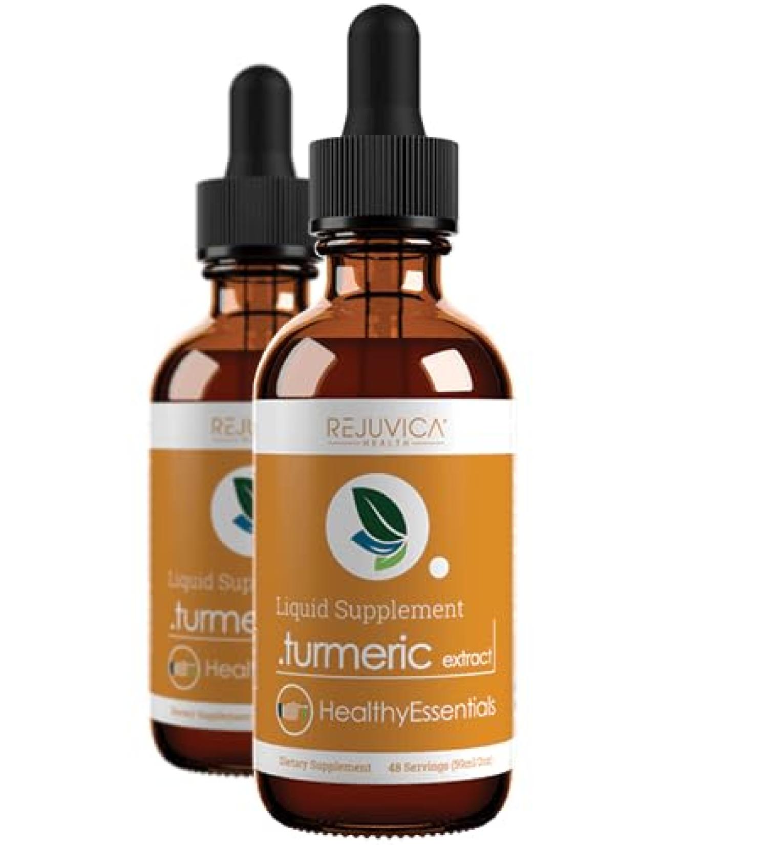 Healthy Essentials Turmeric - Turmeric Root Extract with Natural Curcumin - Liquid Delivery for Better Absorption - Supports Joint Health - Buy Online on GoSupps.com