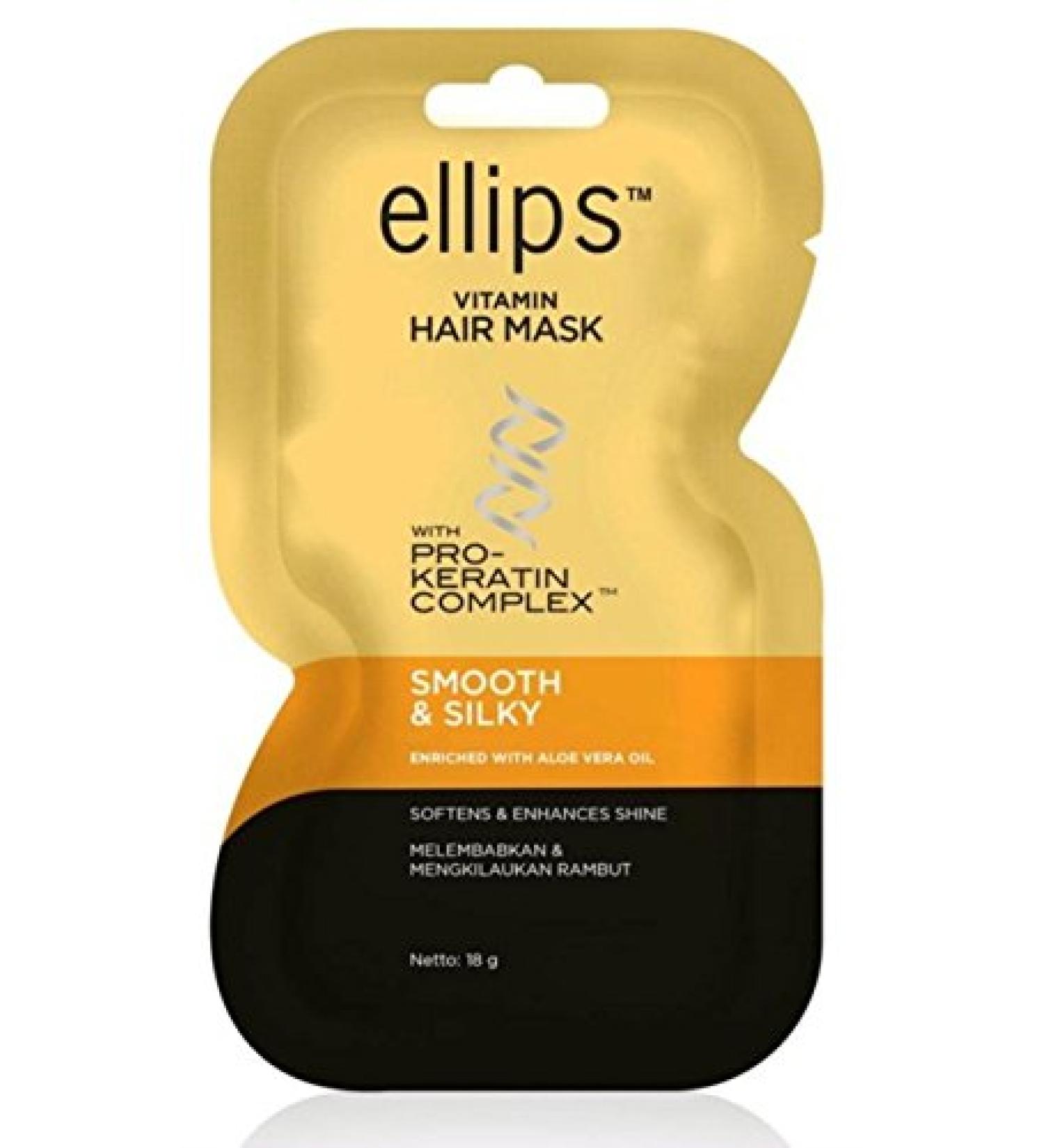 Ellips Pro Keratin Hair Mask - Smooth & Silky 18g (Pack of 4) - Buy Online on GoSupps.com