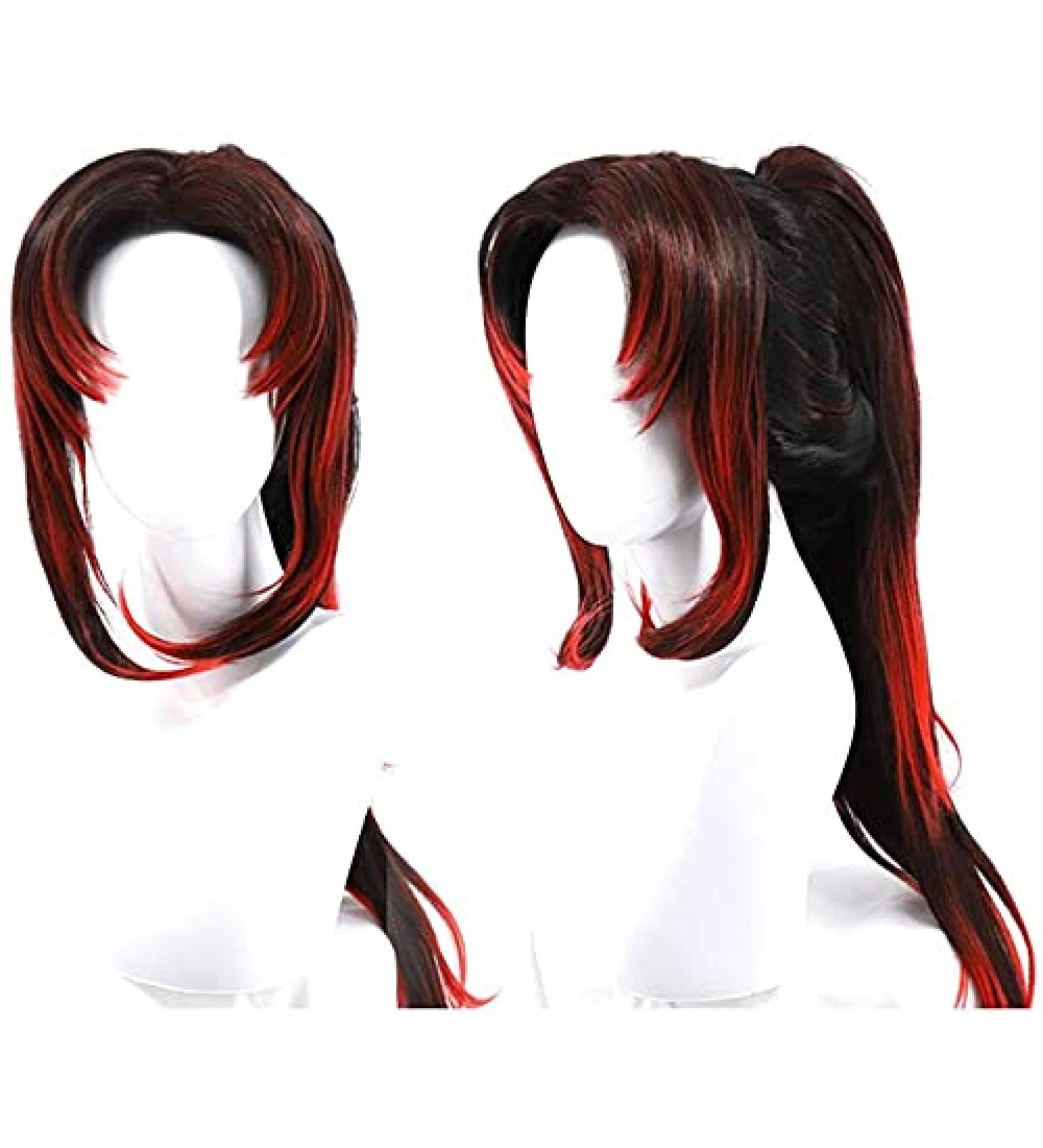 Anime Cosplay Wig for Demon Slayer - Kokushibou Heat Resistant Synthetic Hair for Carnival & Halloween - Buy Online on GoSupps.com