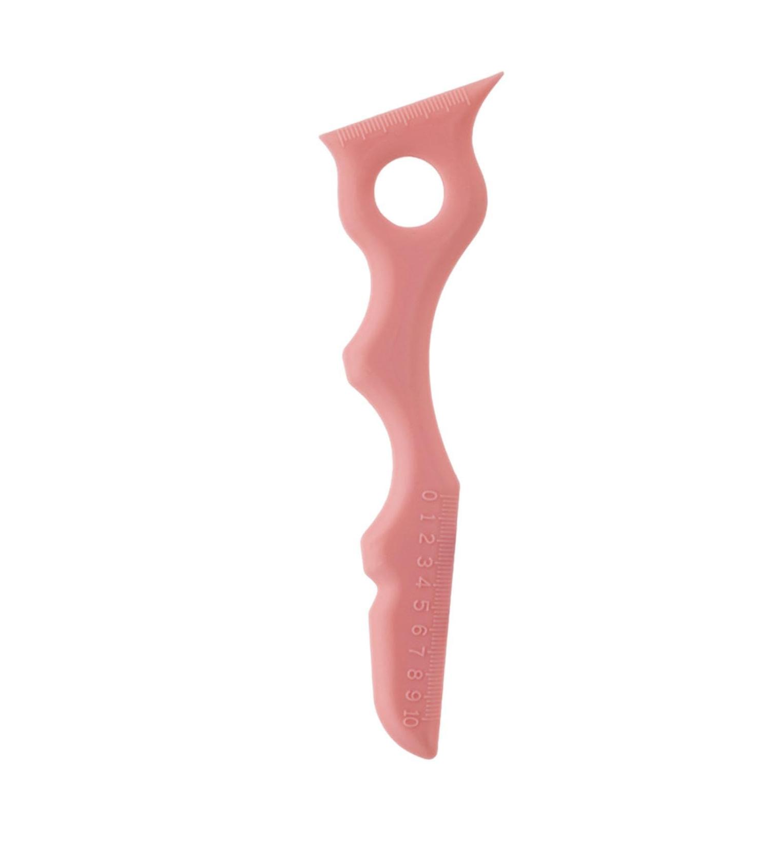 Silicone Makeup Template Eyeliner Eyebrow Eyelash Tool Reusable Lip Liner Applicator Makeup Shaping Beginner Tool for All Face Shapes Pink - Buy Online on GoSupps.com