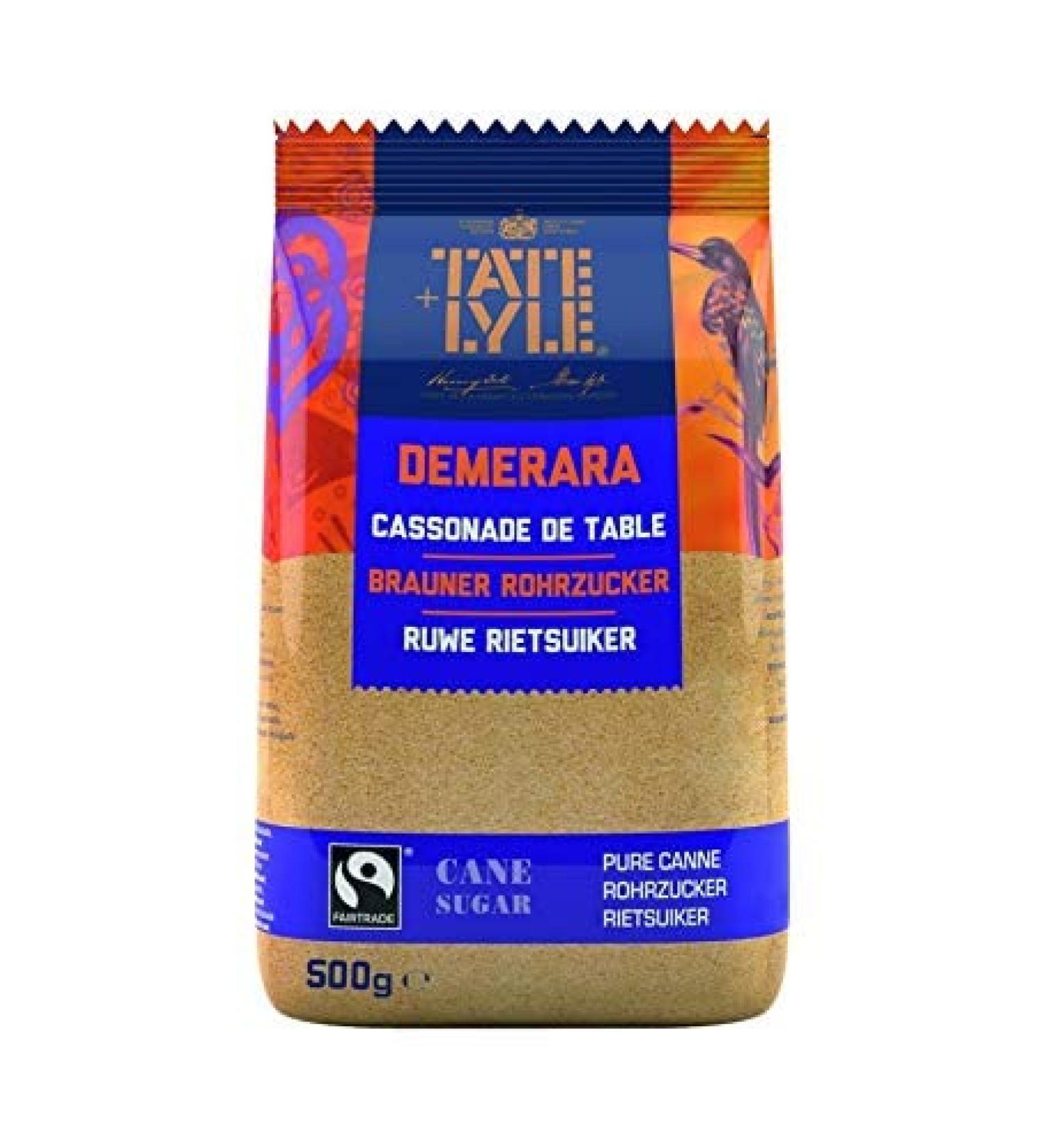 Tate & Lyle Demerara Cane Sugar 500g x 2 bags Imported from UK