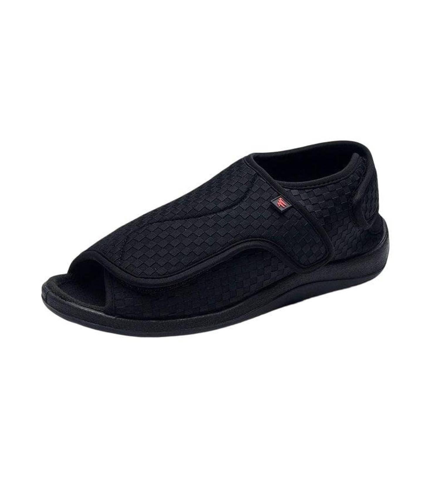 Men's Anti-Slip Breathable Lightweight Diabetic Shoes | Adjustable Easy On/Off Casual Comfy Slippers | Breathable Support Mesh, Arch Support, Bunions, Arthritis | Size 7.5 Black - Buy Online on GoSupps.com