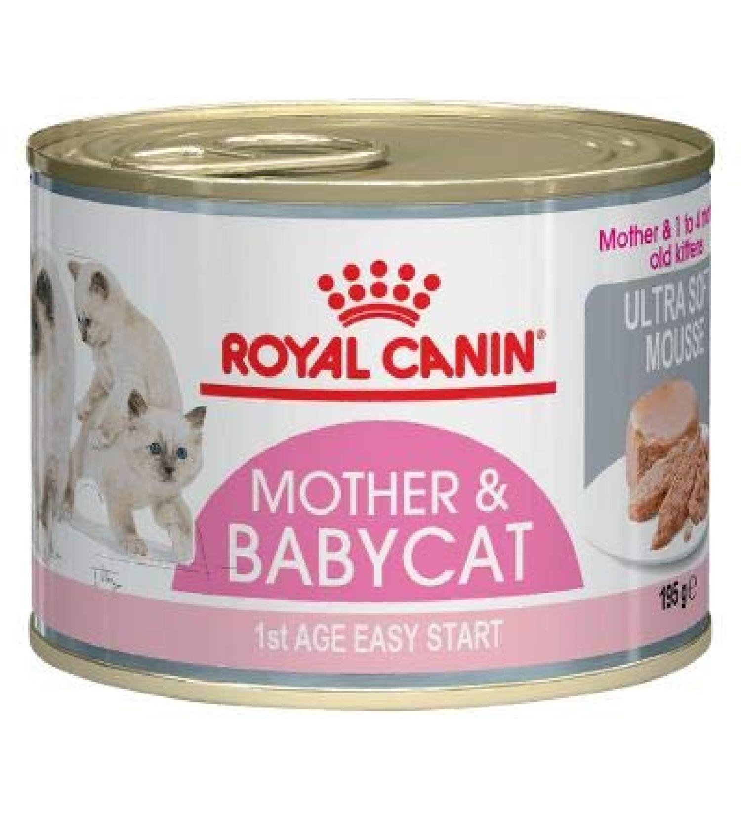 Royal Canin First Age Mother & Babycat Mousse 6 x 195g - Buy Online on GoSupps.com