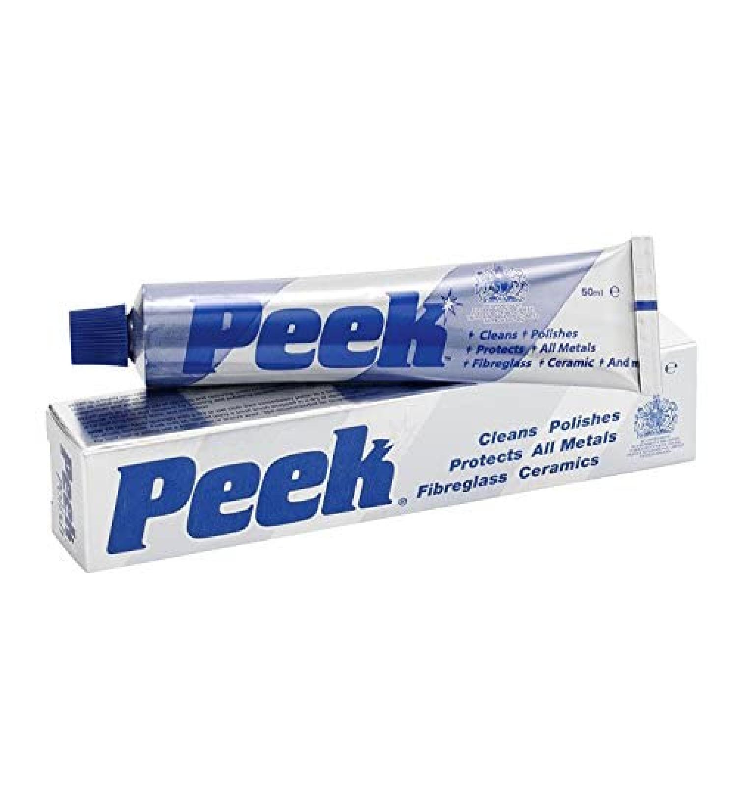 2 Set - Tri-Peek 33001 Metal Polish 50ml Tube Pale Blue
