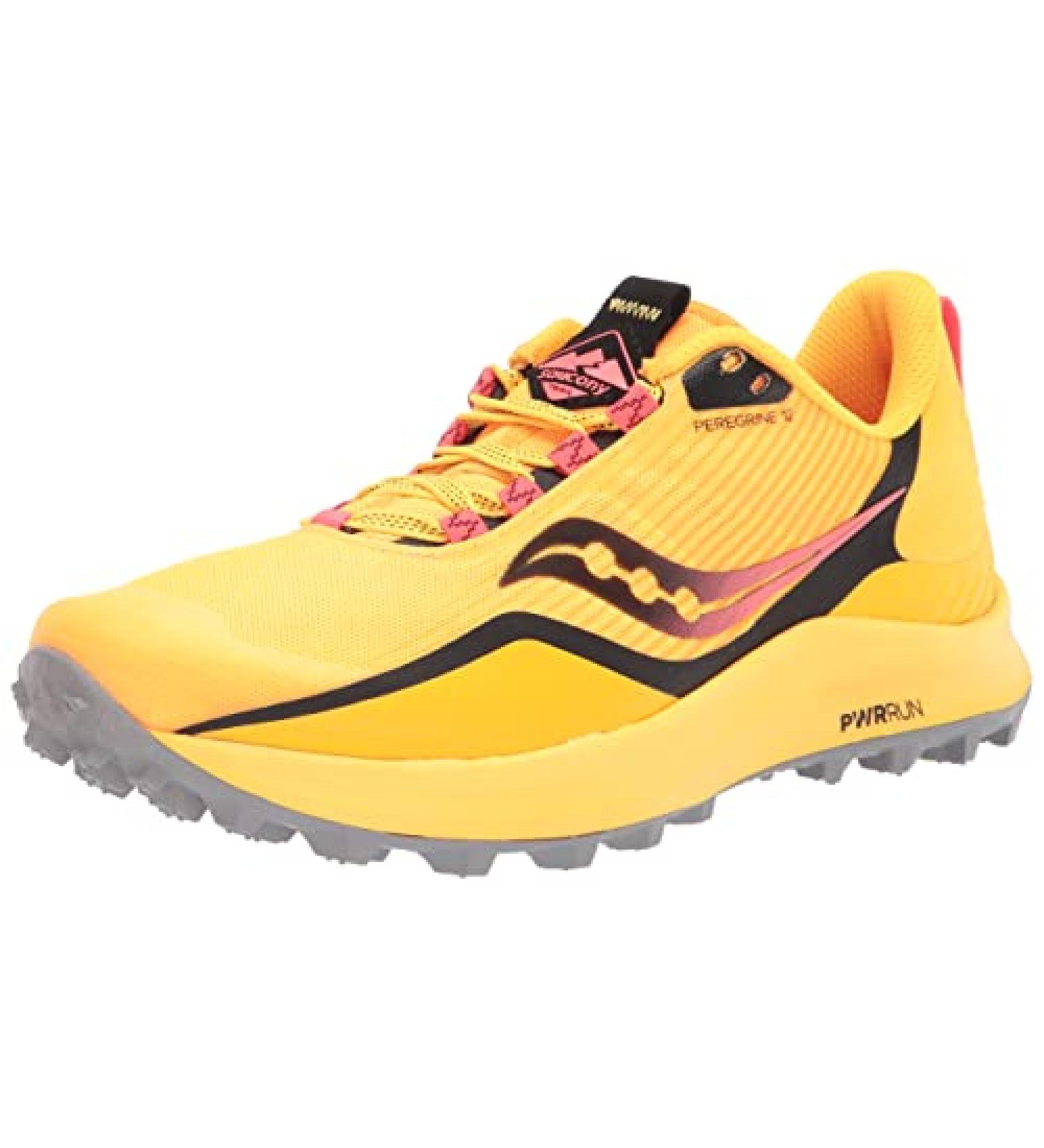 Saucony Peregrine 12 Women's Trail Running Shoe - Size 8, Vizigld/Vizired - Buy Online on GoSupps.com