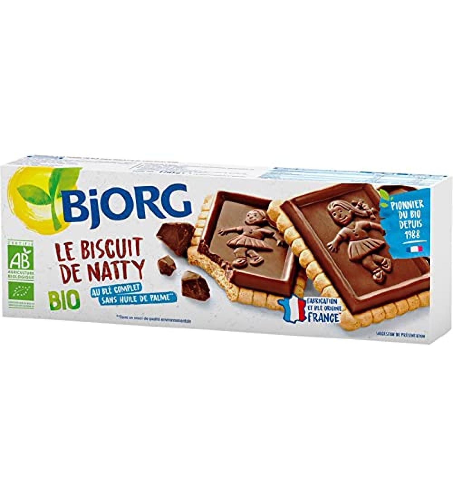  G n rique BJORG - Organic Natty Biscuits 150g - Delicious light treats - Ideal for healthy and nutritious breaks - Pack of 3 - Buy Online on GoSupps.com