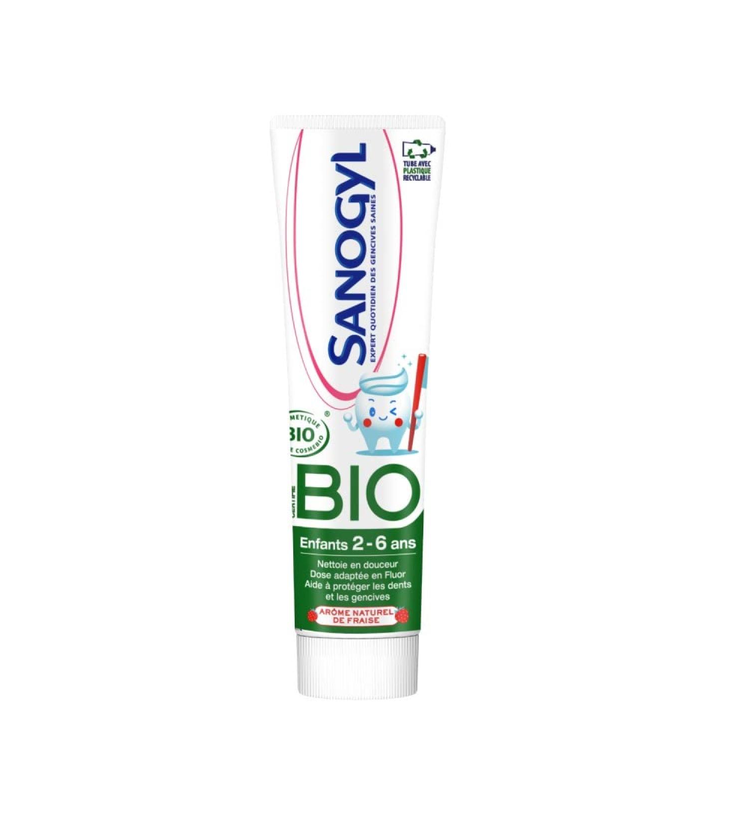 Bolton Solitaire SAS Sanogyl Toothpaste for children 26 years organic strawberry 50 ml - Buy Online on GoSupps.com