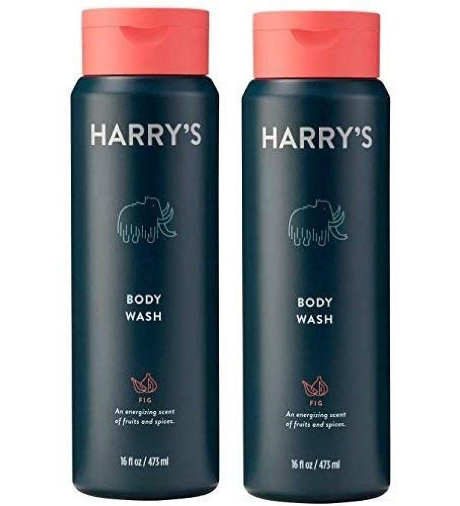 Harry's Fig Body Wash 16oz - 2-PACK | Luxurious Skin Hydration Duo - Buy Online on GoSupps.com