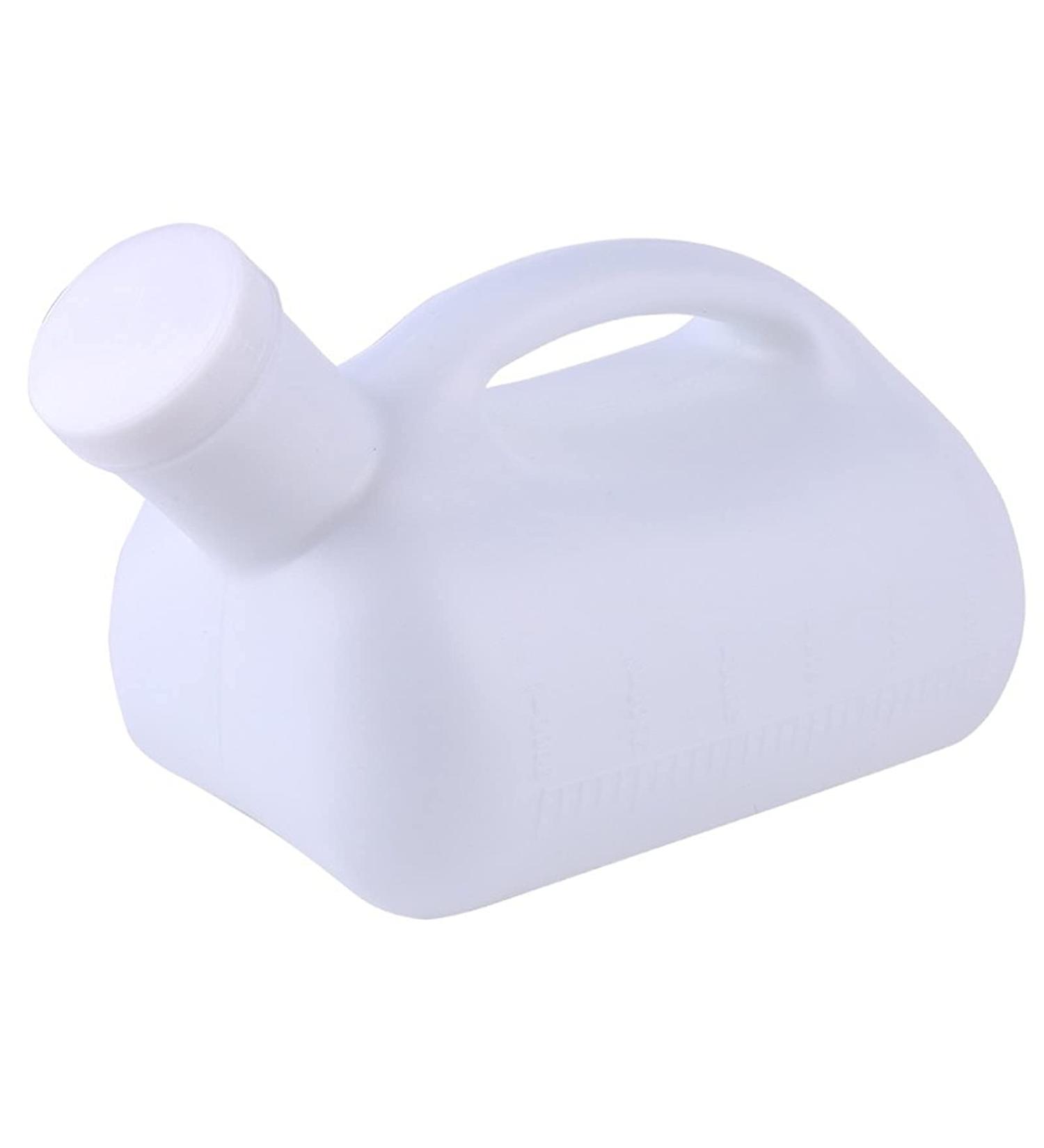 Men's Urinal with Screw Cap 3000Ml Household Potty Portable Urinals Male Urine Elderly Children Emergency Toilets Travel Mobile Collectors(Color:White) Happy - Buy Online on GoSupps.com