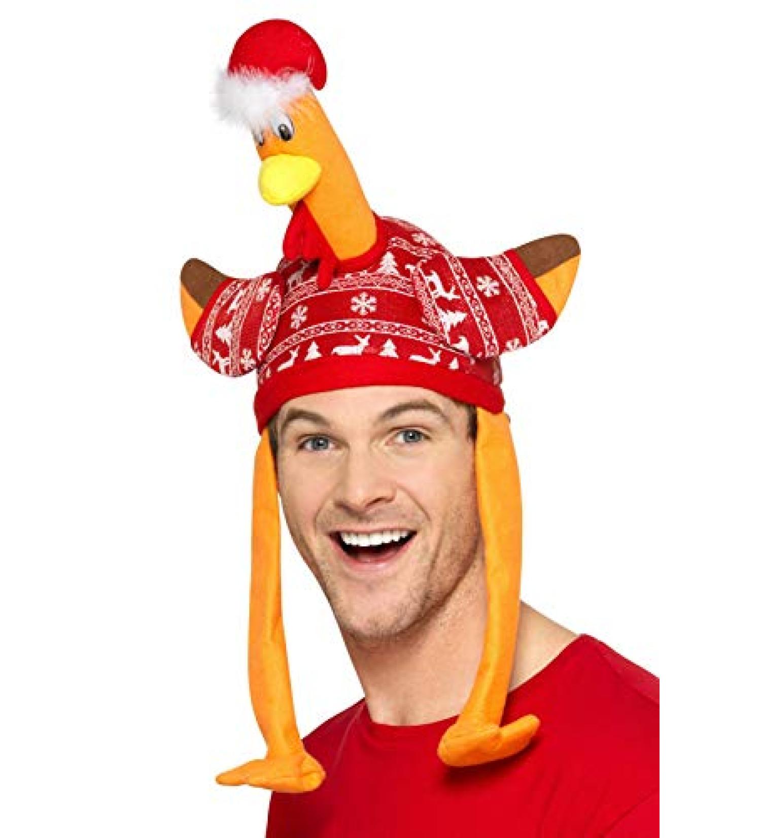 Smiffys Men's Turkey Hat One Size Gobbler Deluxe