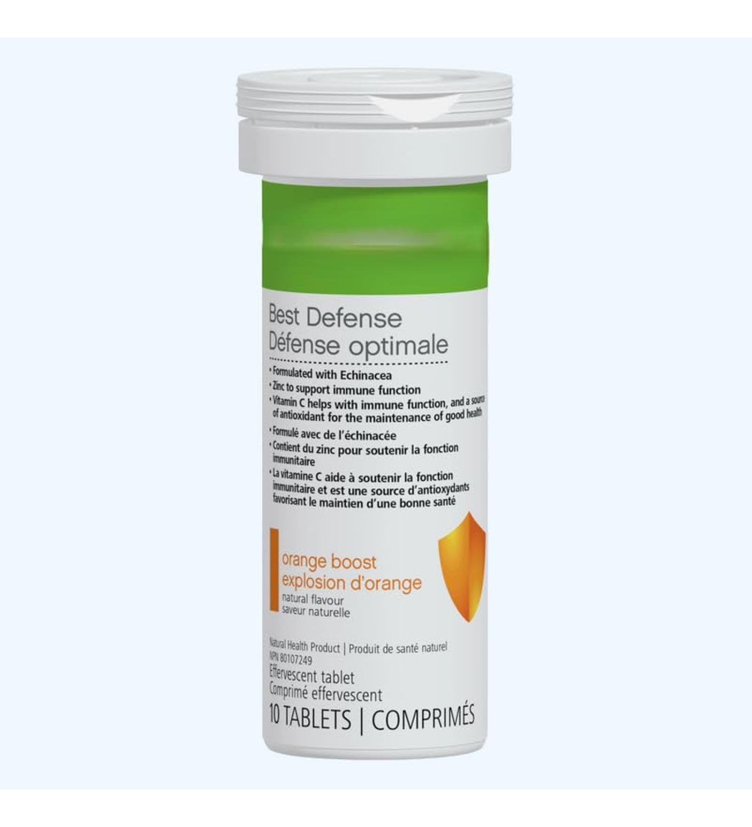 Orange Boost Effervescent Tablets for Immune Support 10 Tablets