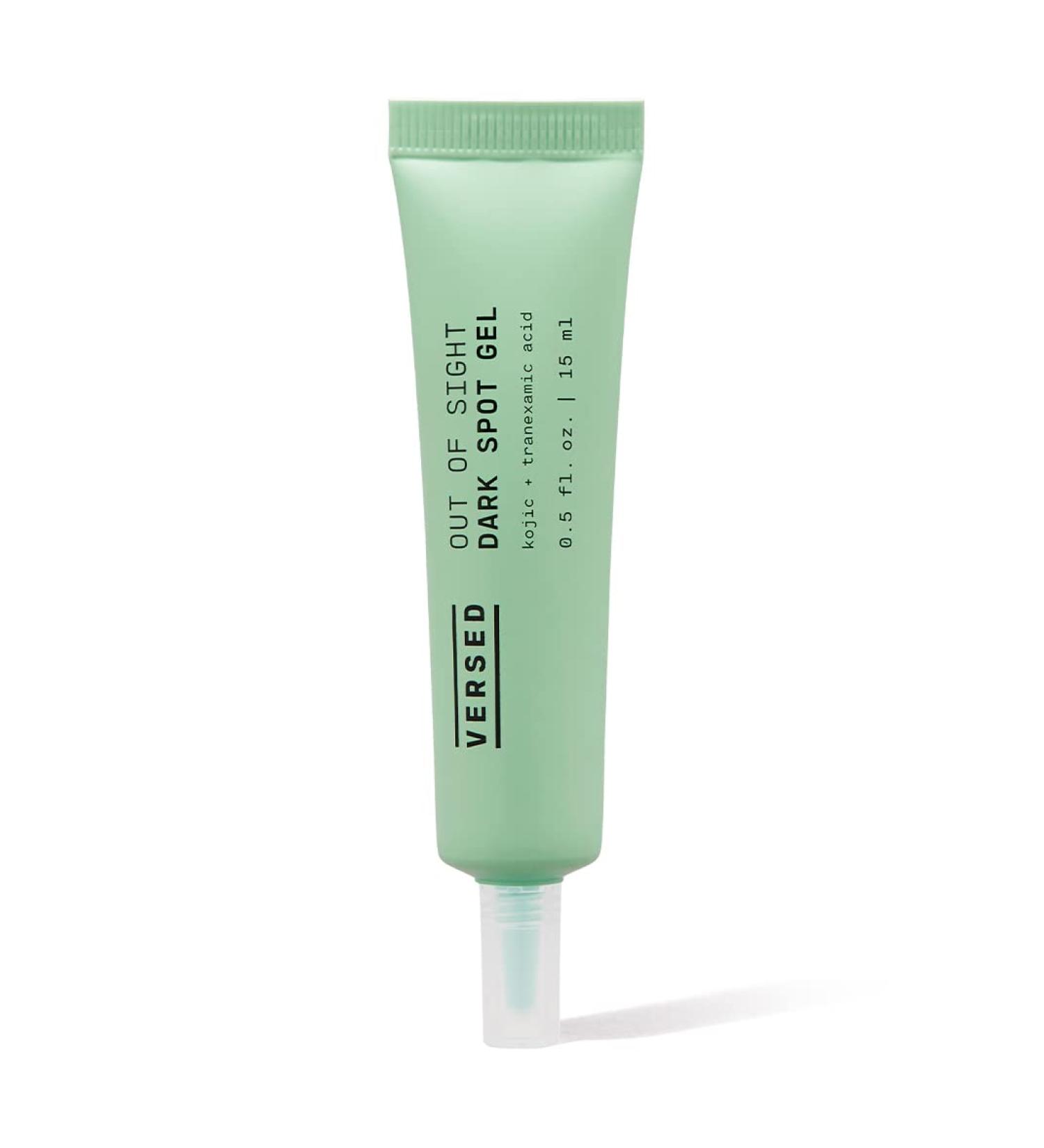 Versed Out Of Sight Dark Spot Facial Gel - Vegan Formula with Tranexamic Acid, Kojic Acid, Licorice Root, and Niacinamide for Even Skin Tone and Dark Spot Treatment (0.5 fl oz) - Buy Online on GoSupps.com