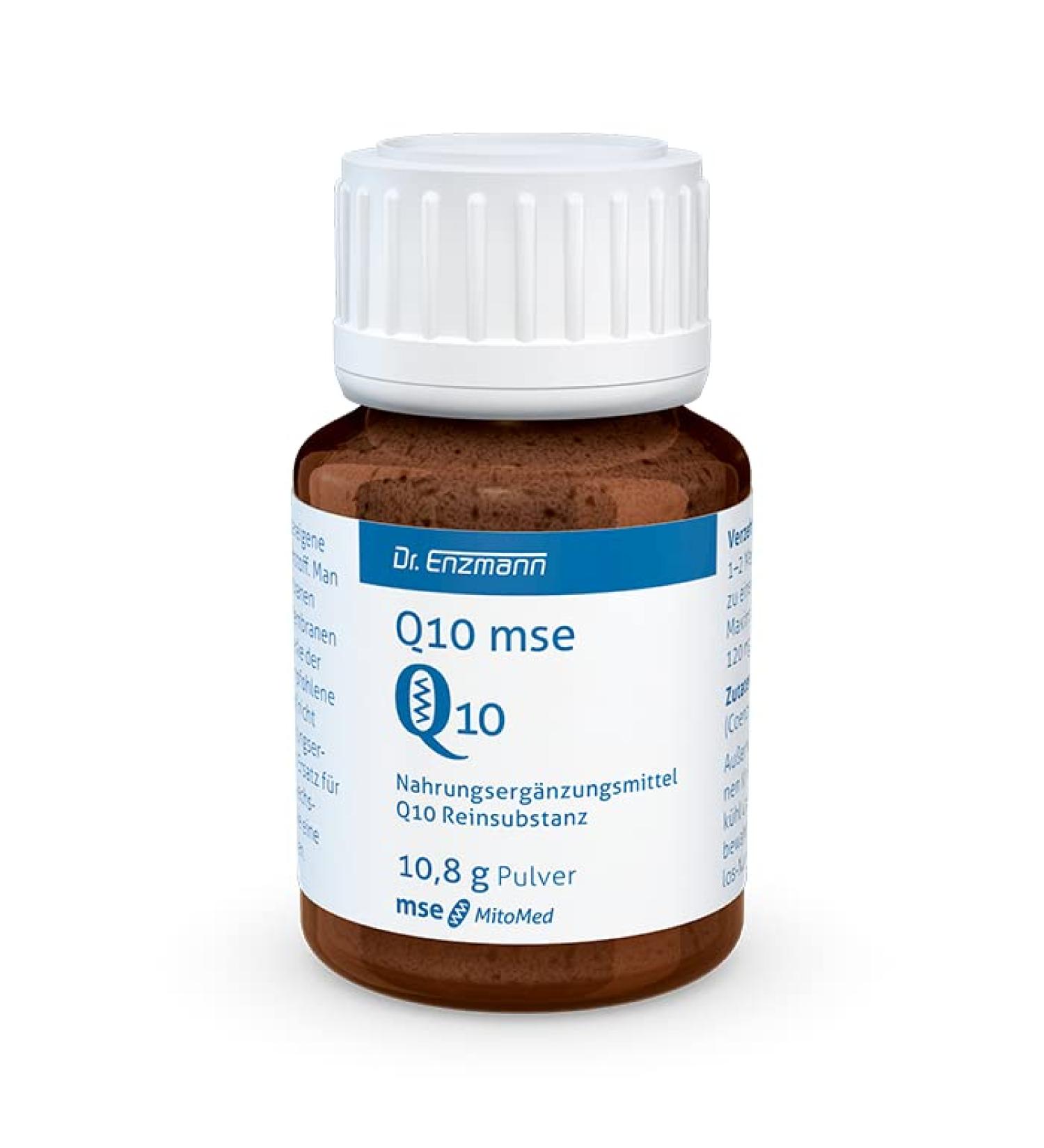 Buy Q10 MSE Powder - Pure 10.8g | Hypoallergenic Vegan Coenzyme Q10 | Supports Nerves & Immune System | Made in Germany - Dr. Enzmann - Buy Online on GoSupps.com