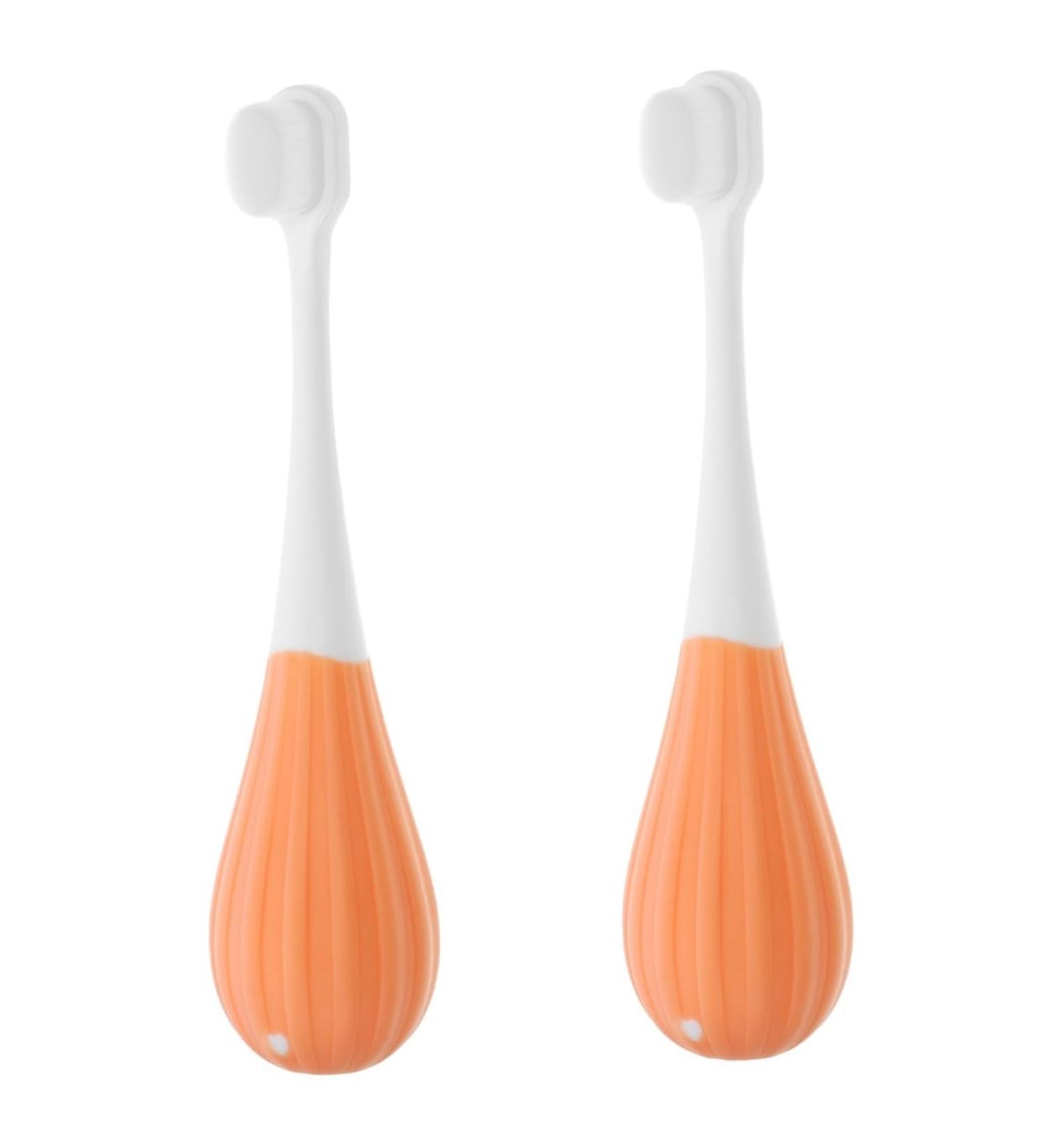 Minkissy Children's Toothbrush Set - 2 Packs of Sweet Toddler Brushes for Optimal Mouth Hygiene - Bulk PBT Toothbrushes for Kids - Buy Online on GoSupps.com