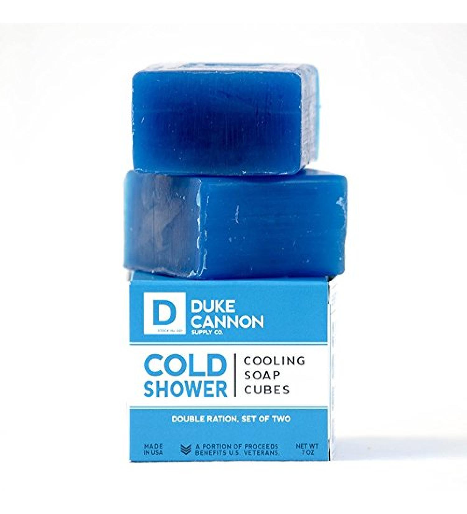 Duke Cannon Cold Shower Cooling Soap Cubes - 7 Ounce | Refreshing & Energizing | Perfect for Men | International Shipping - Buy Online on GoSupps.com