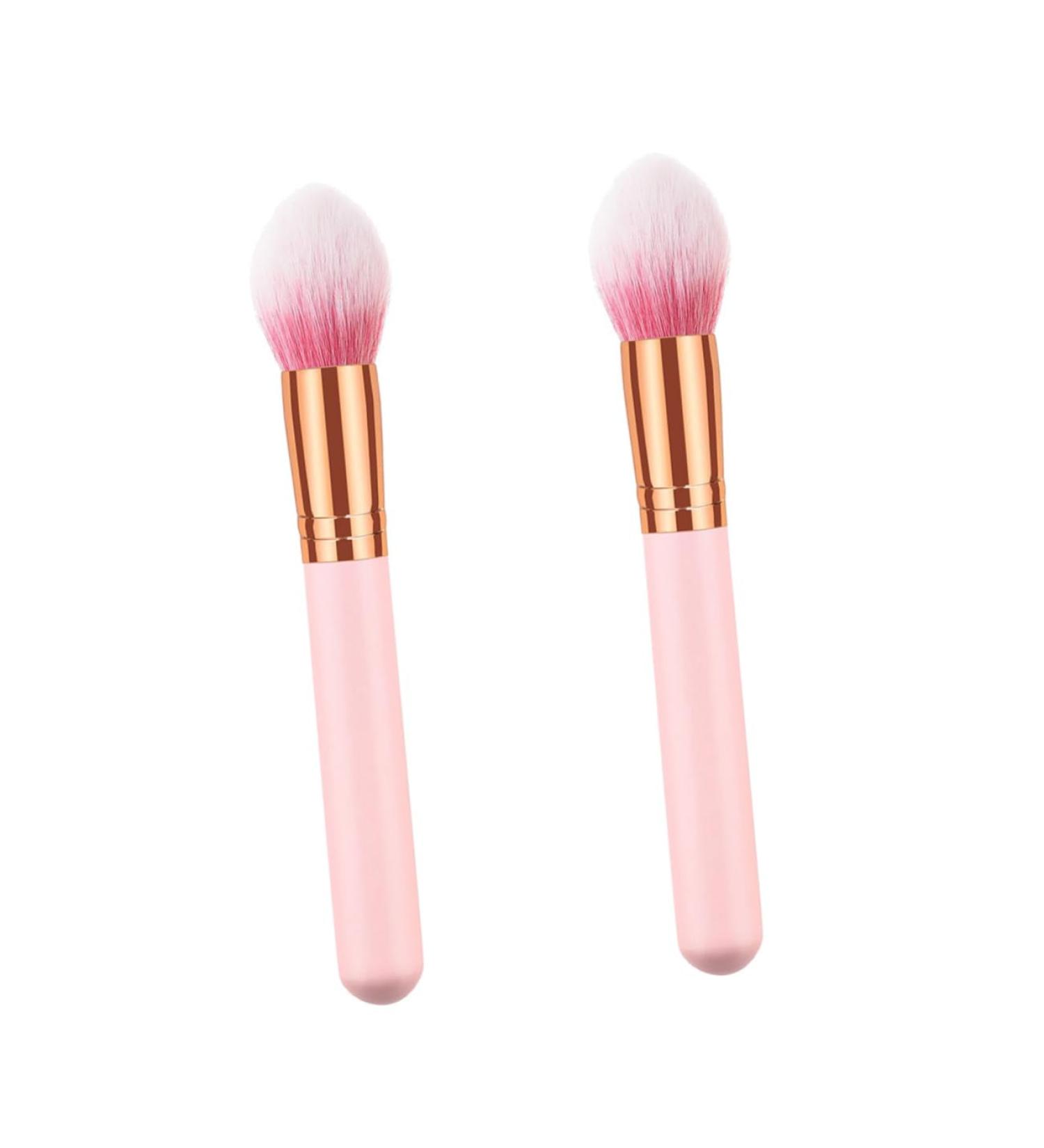 Mikinona 2pcs Cosmetics Brush Cosmetic Brush Powder Makeup Brush Makeup Brushs Makeup Powder Brush Wooden - Buy Online on GoSupps.com