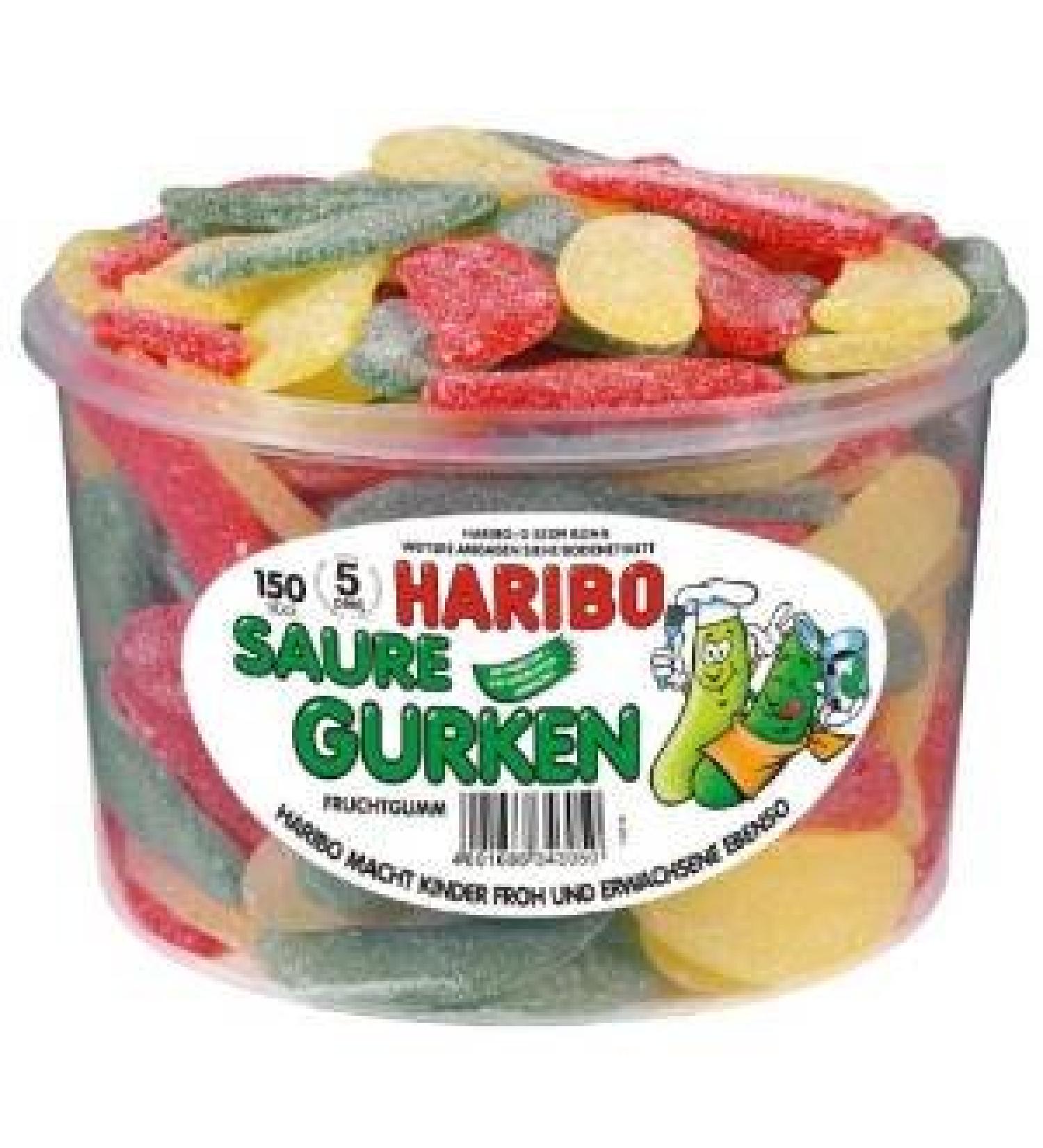 HARIBO Tart Cucumbers Fruity Gum, 2 Pack (2 x 1350g)