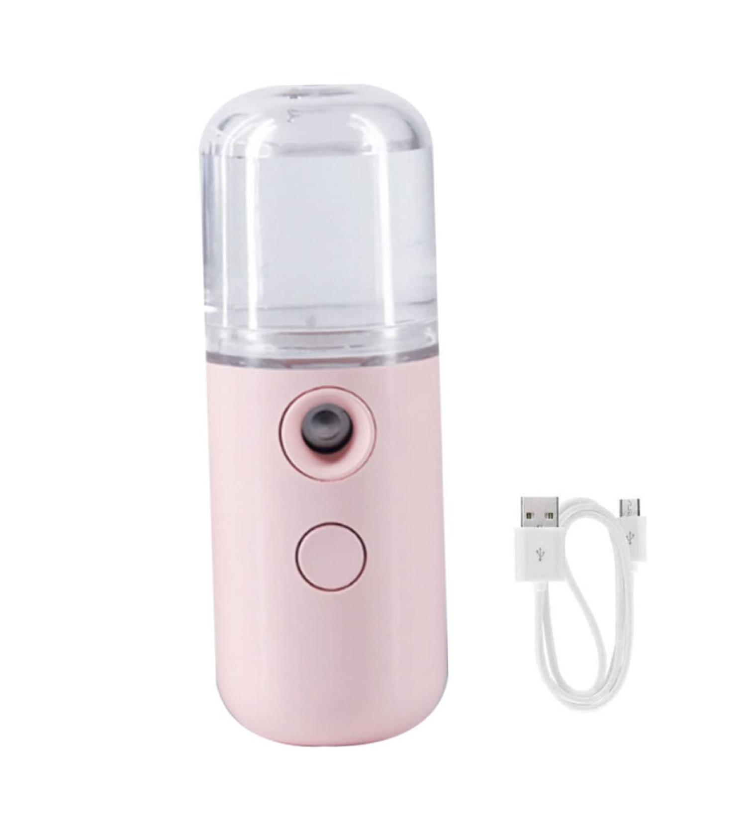 Face Mister Spray Bottle Face Mister 30ml Mini Water Mister for Face Mister Spray Bottle USB Rechargeable Handy Mist Sprayer for Moisturizing Hydrating Skin Care Makeup light red - Buy Online on GoSupps.com